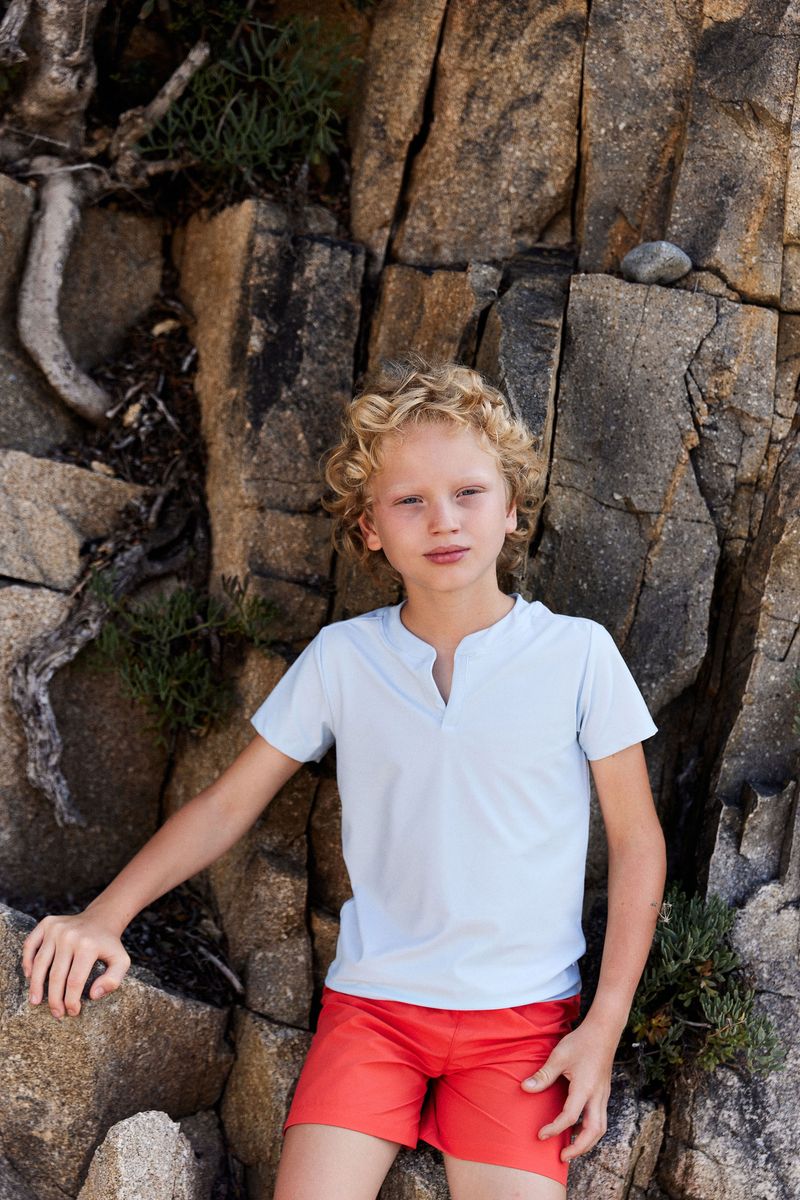 Diego Swim Shorts | Solid Clementine