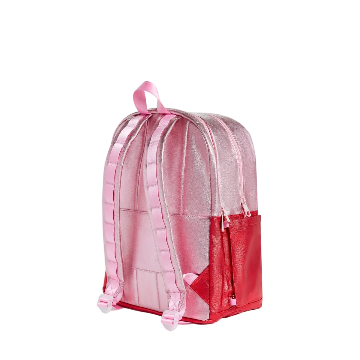 Kane Double Pocket Backpack | Pink/Red Colorblock