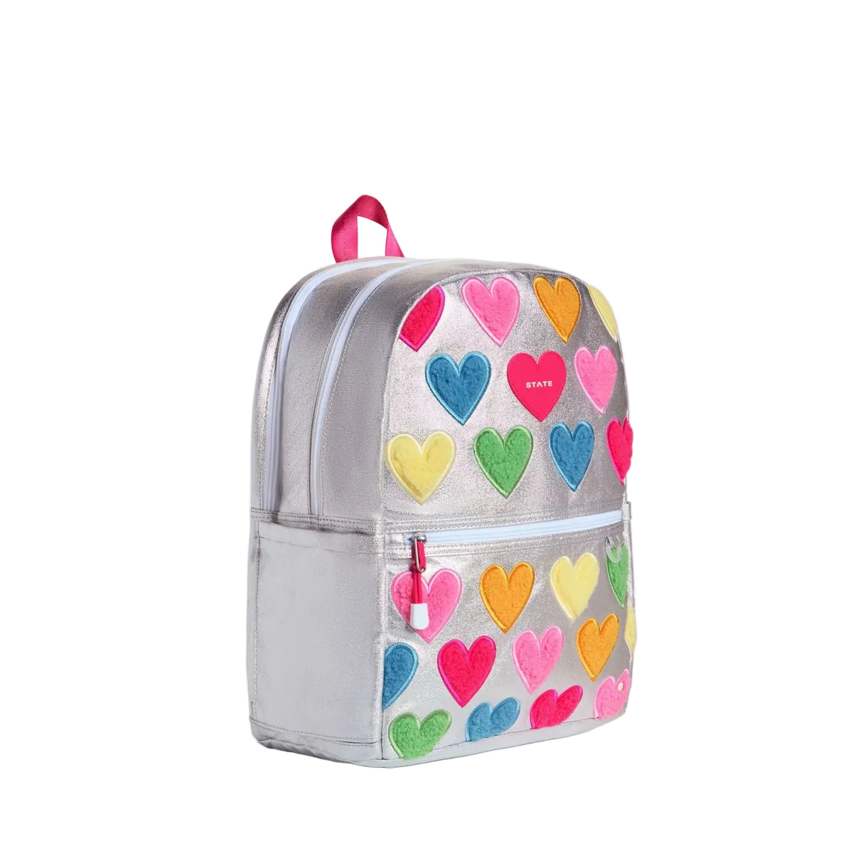 Kane Double Pocket Backpack | Happy Fuzzy Hearts