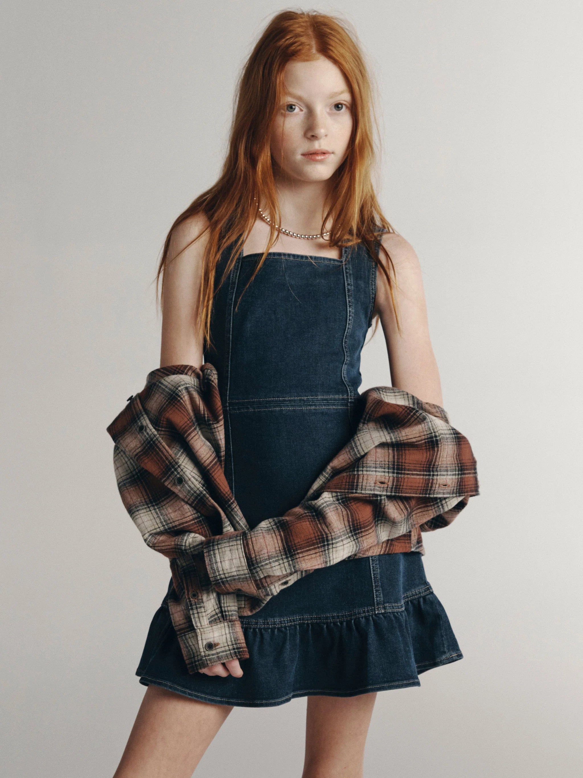 Bety Square Neck Denim Dress | Nightlight