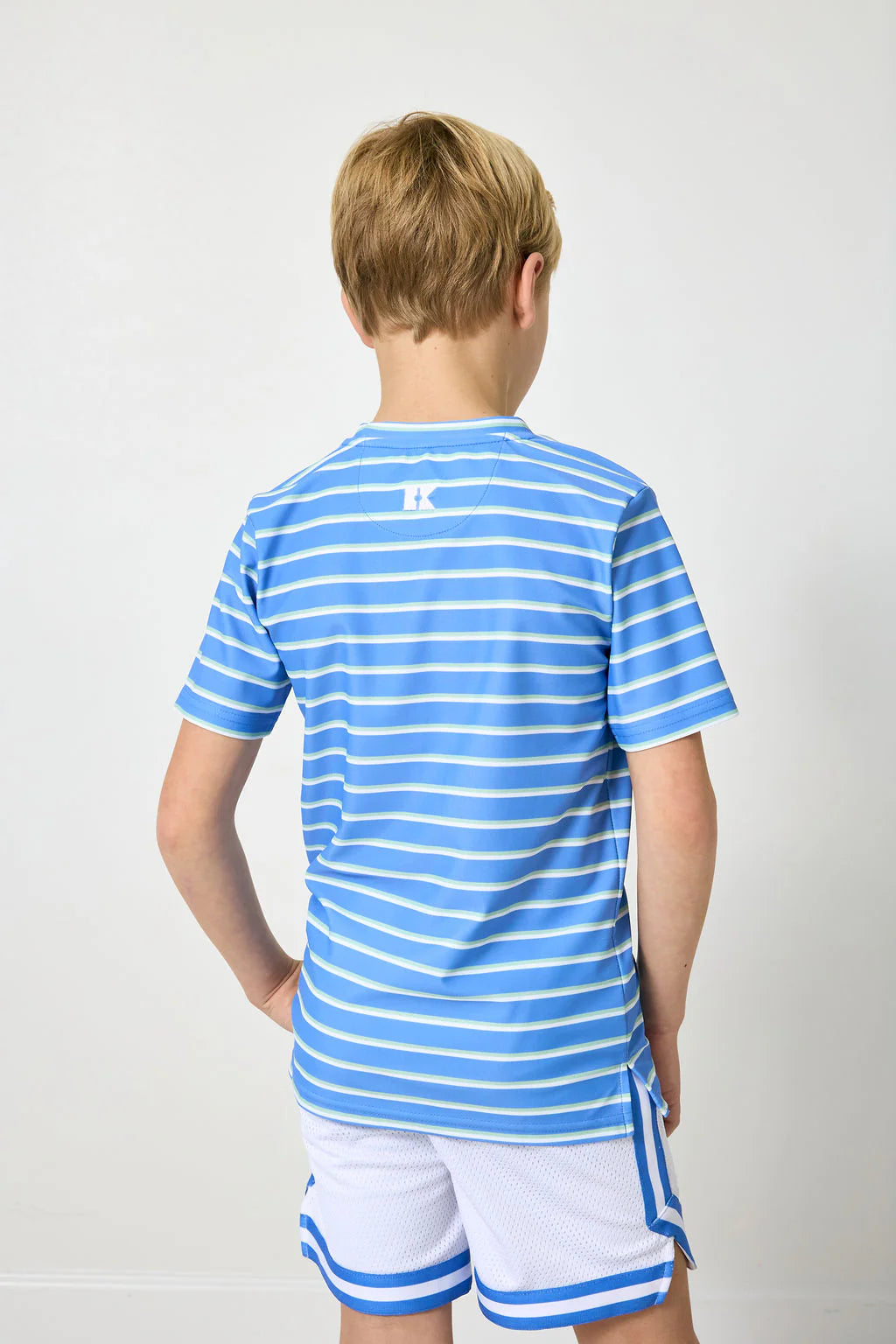 Baseline Stripe Practice T-Shirt | Sky Blue