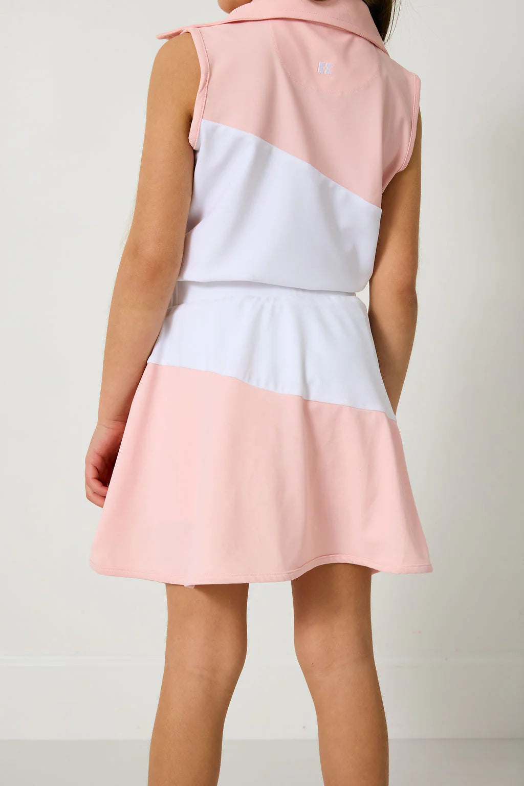 Half Court Tank | Pink and White