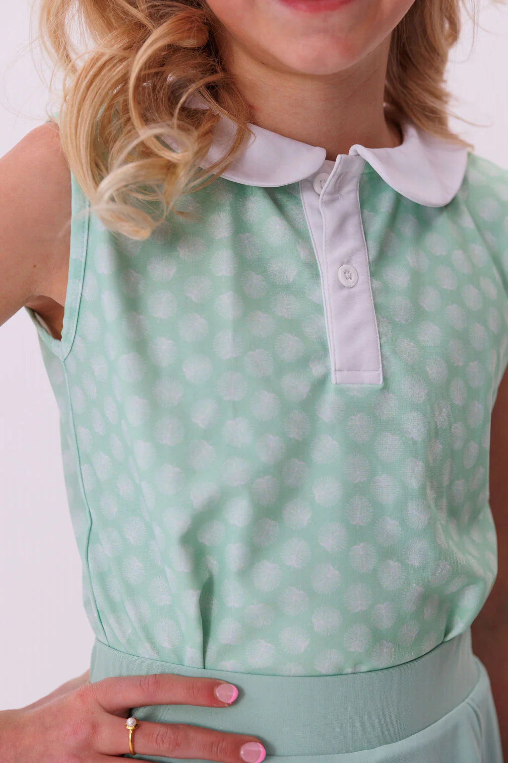 Girly Girl Tank | Palm Green / White