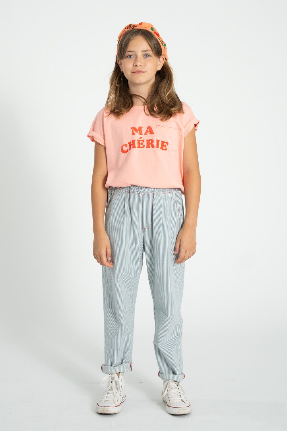 Striped Unisex Trousers | Ecru/Indigo