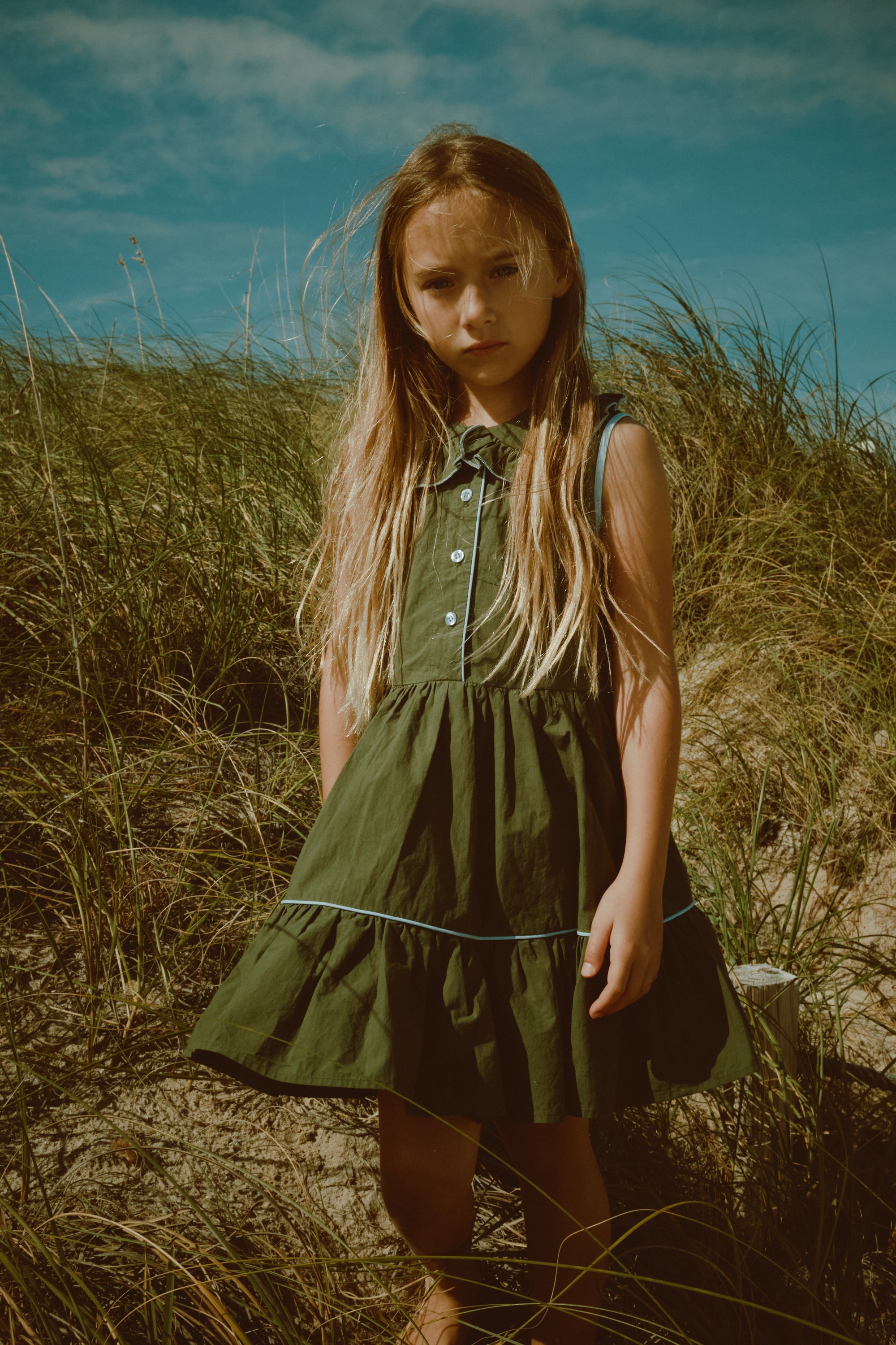 Hudson Shirtdress Cotton | Green