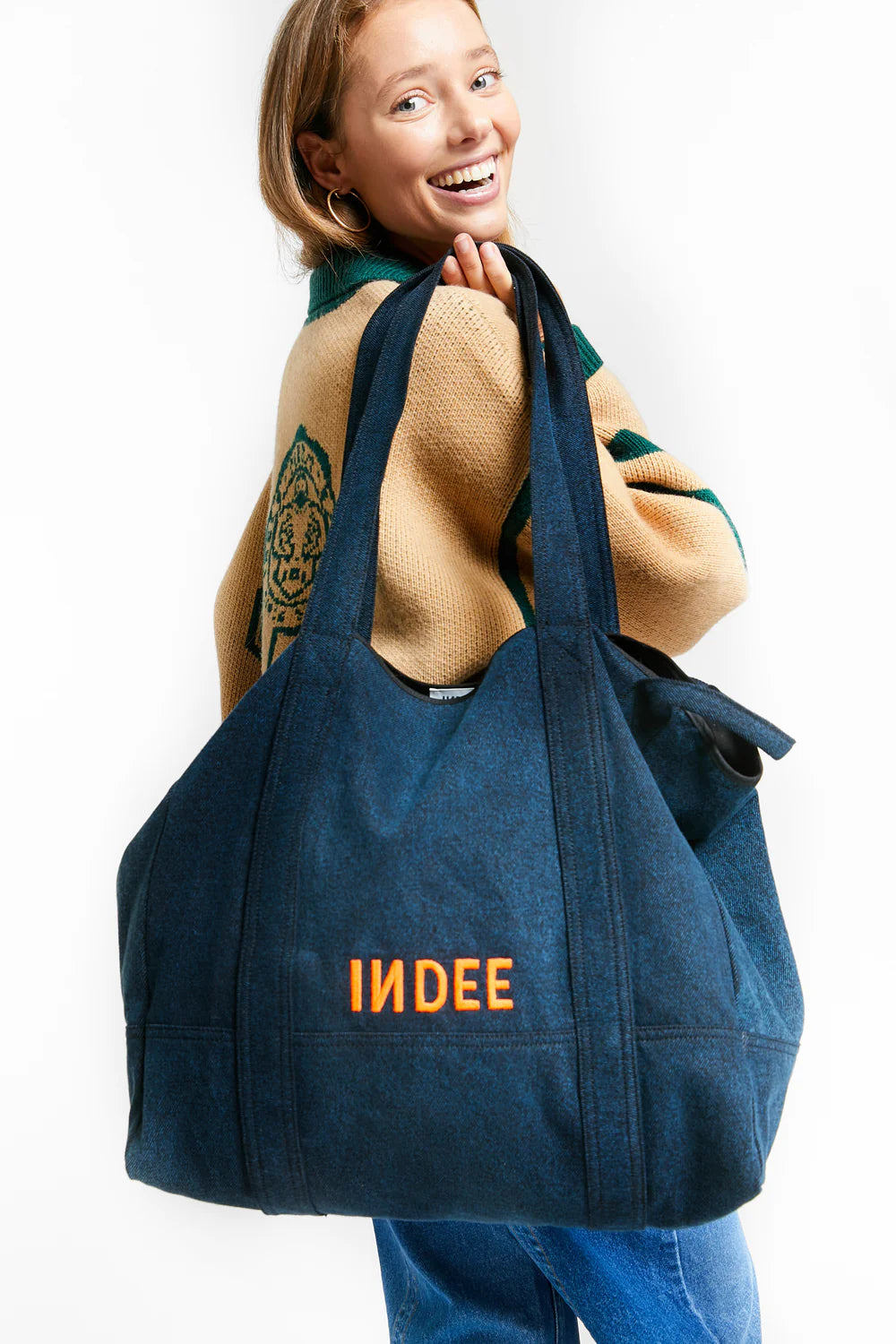 Tacos Tote Bag | Blue Black