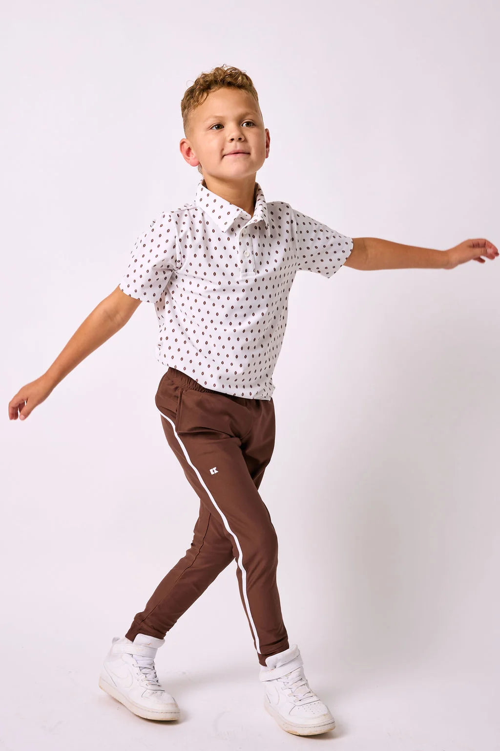 Retro Warm-up Jogger | Brown
