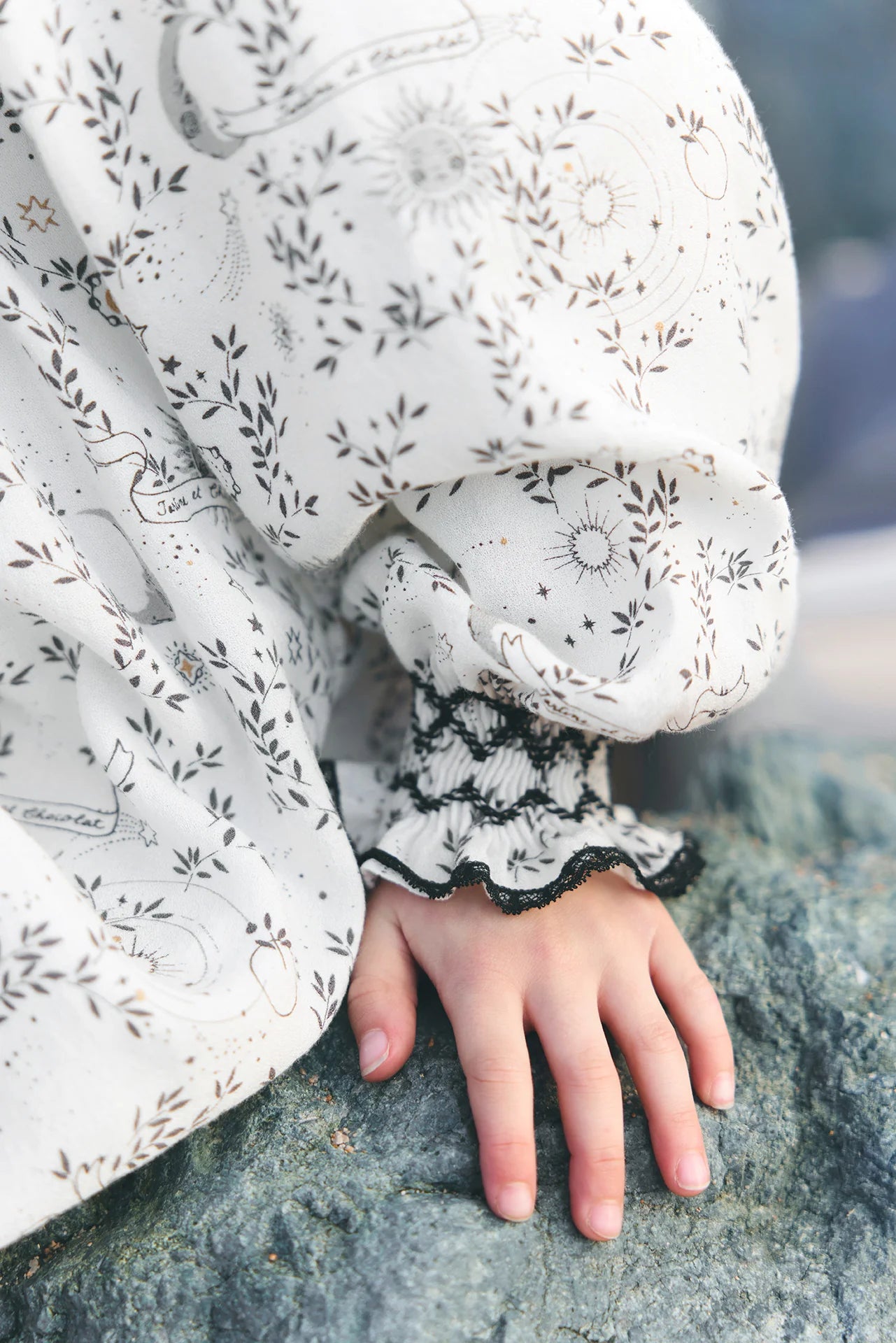 Floral Embroidery Dress | Ecru