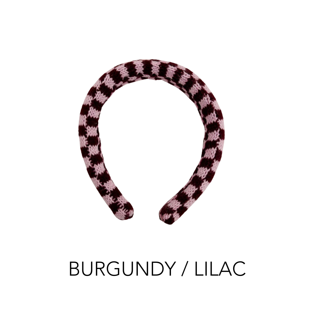 Knit Headband | Checkered