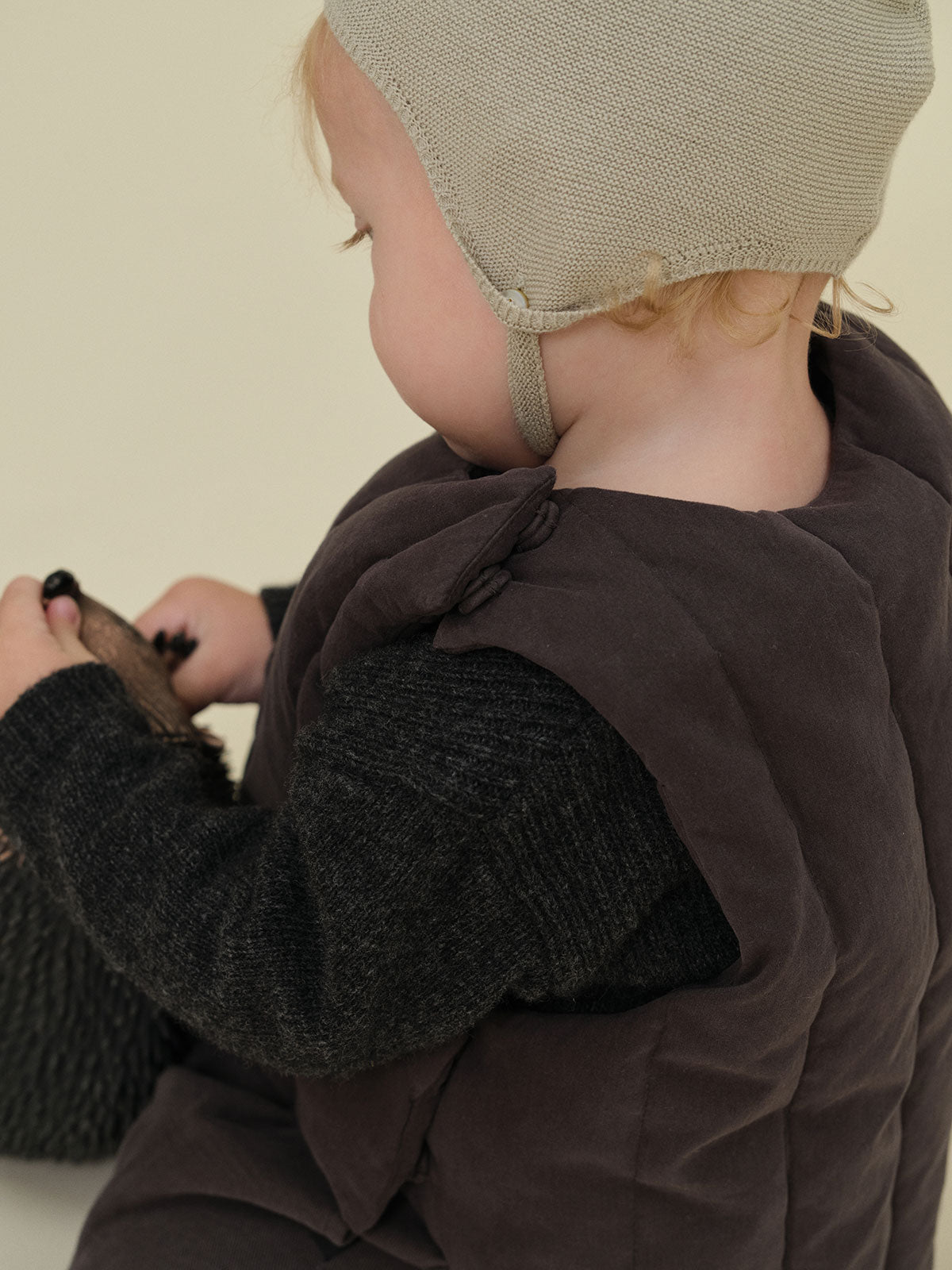 Duck Down Warm Bib | Navy