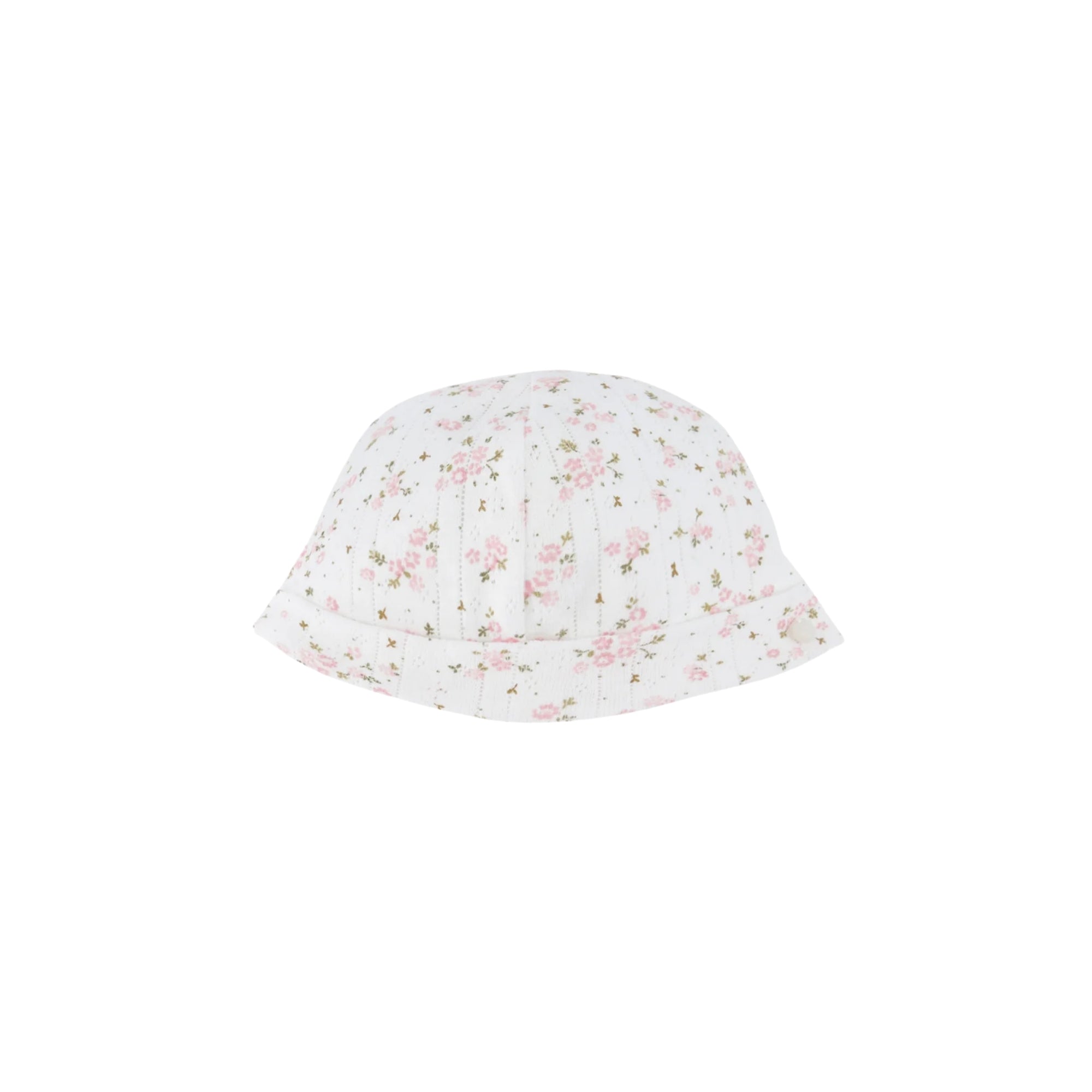 Floral Print Beanie | Ivory