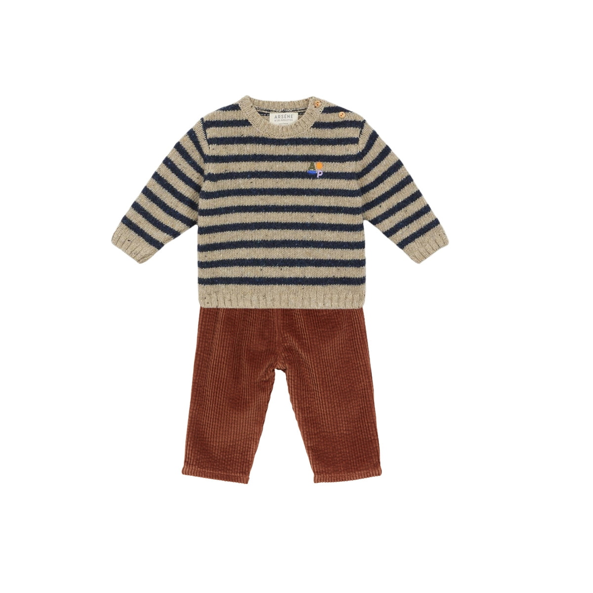 Nailed Baby Set | Marine/ Marron