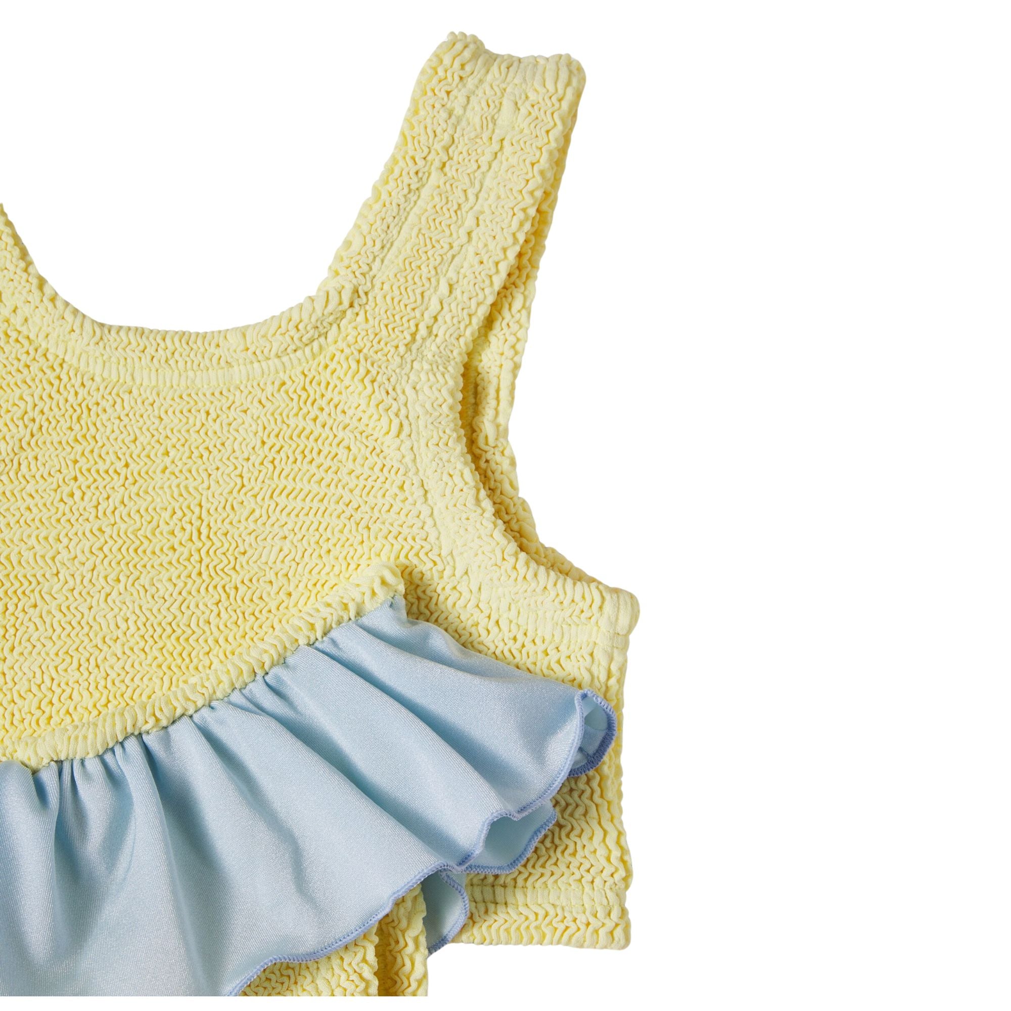 Duo Olive Bikini | Butter/Metallic Ice Blue