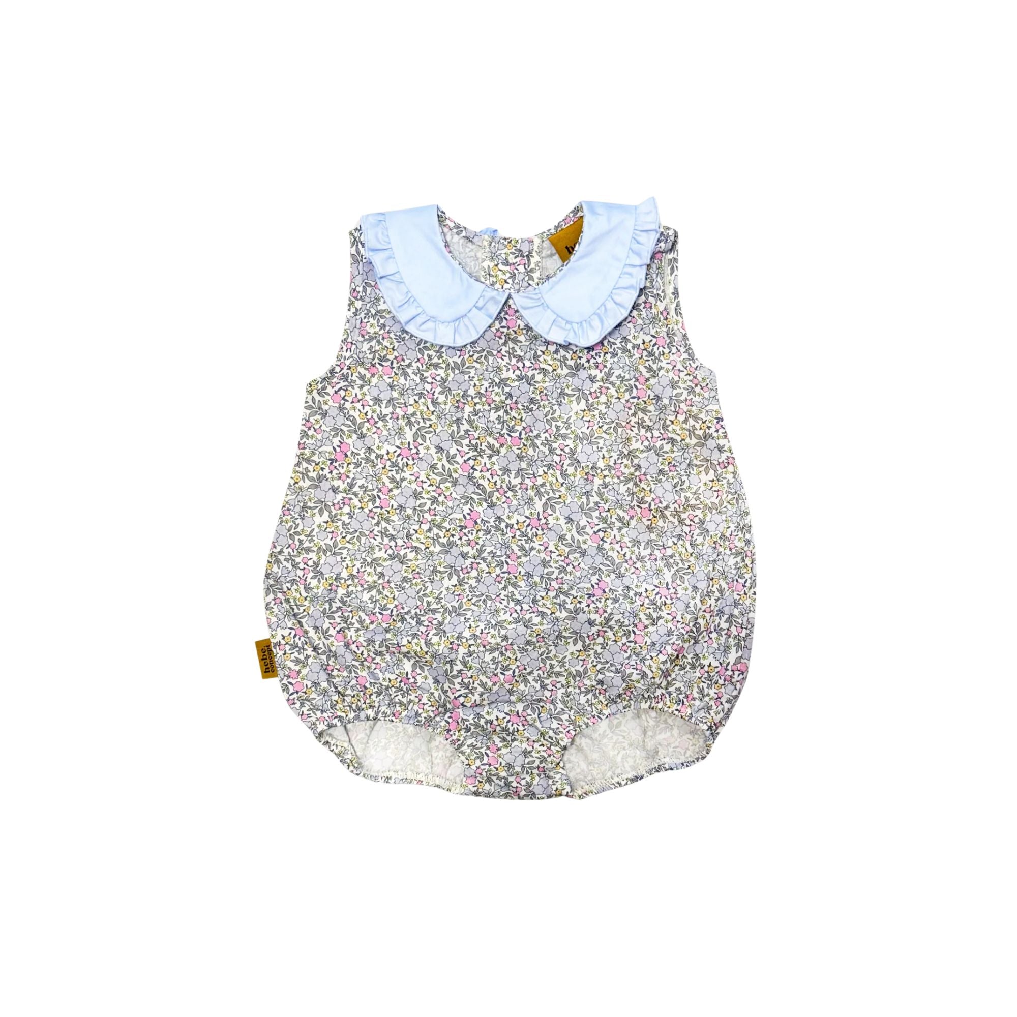 Floral Romper | Blue & Green