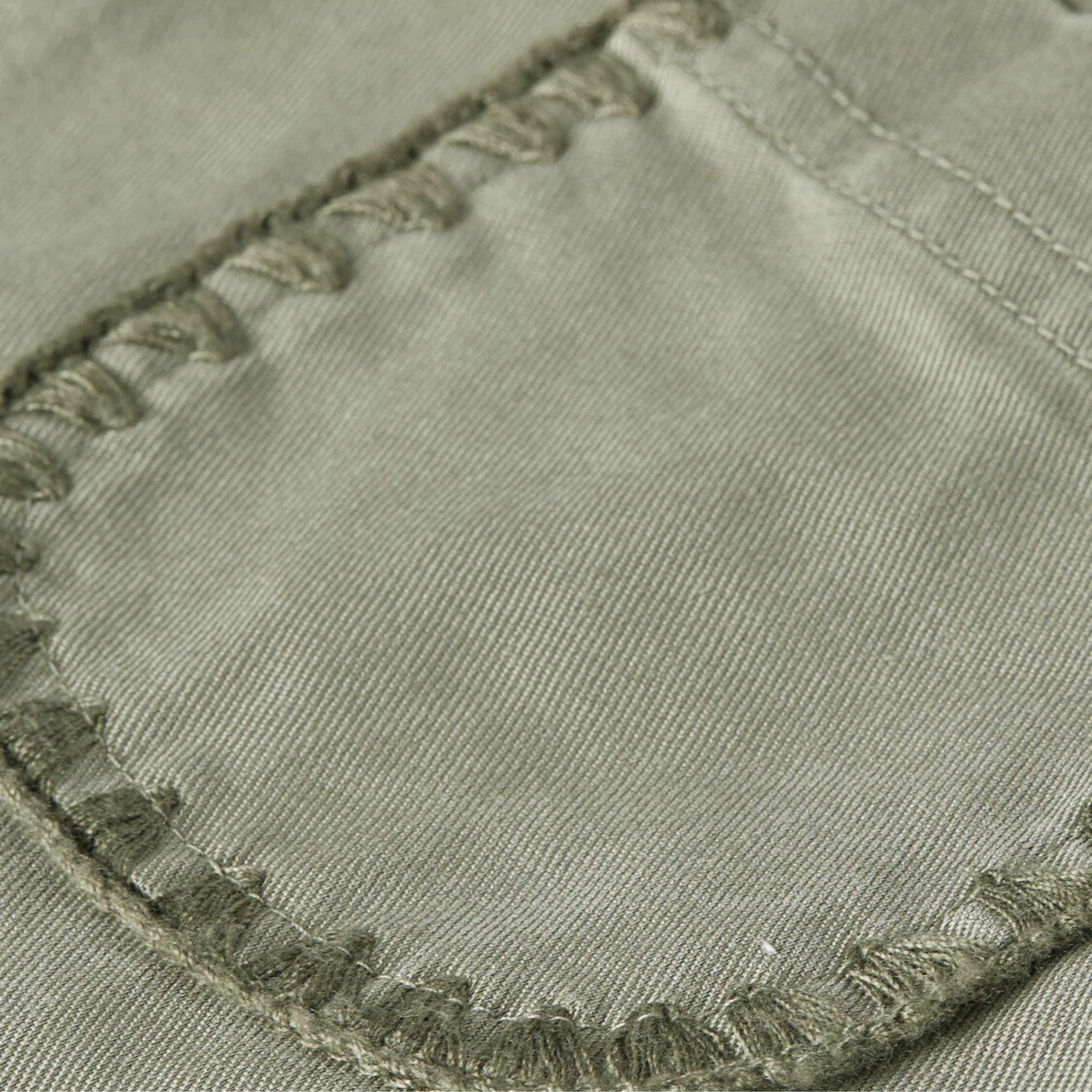 Washed Twill Mini Skirt | Oil Green