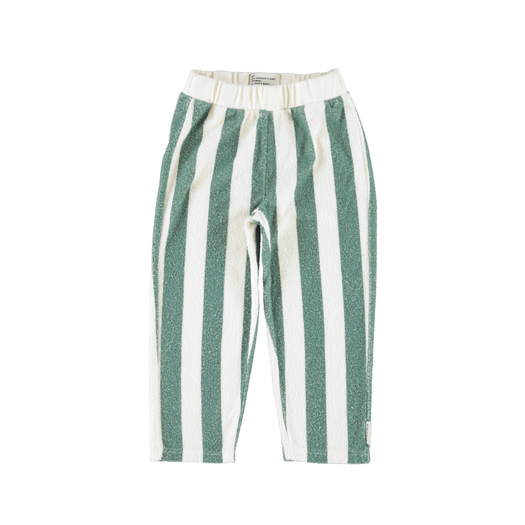 Sweatshirt Set | Ecru & Green Stripes