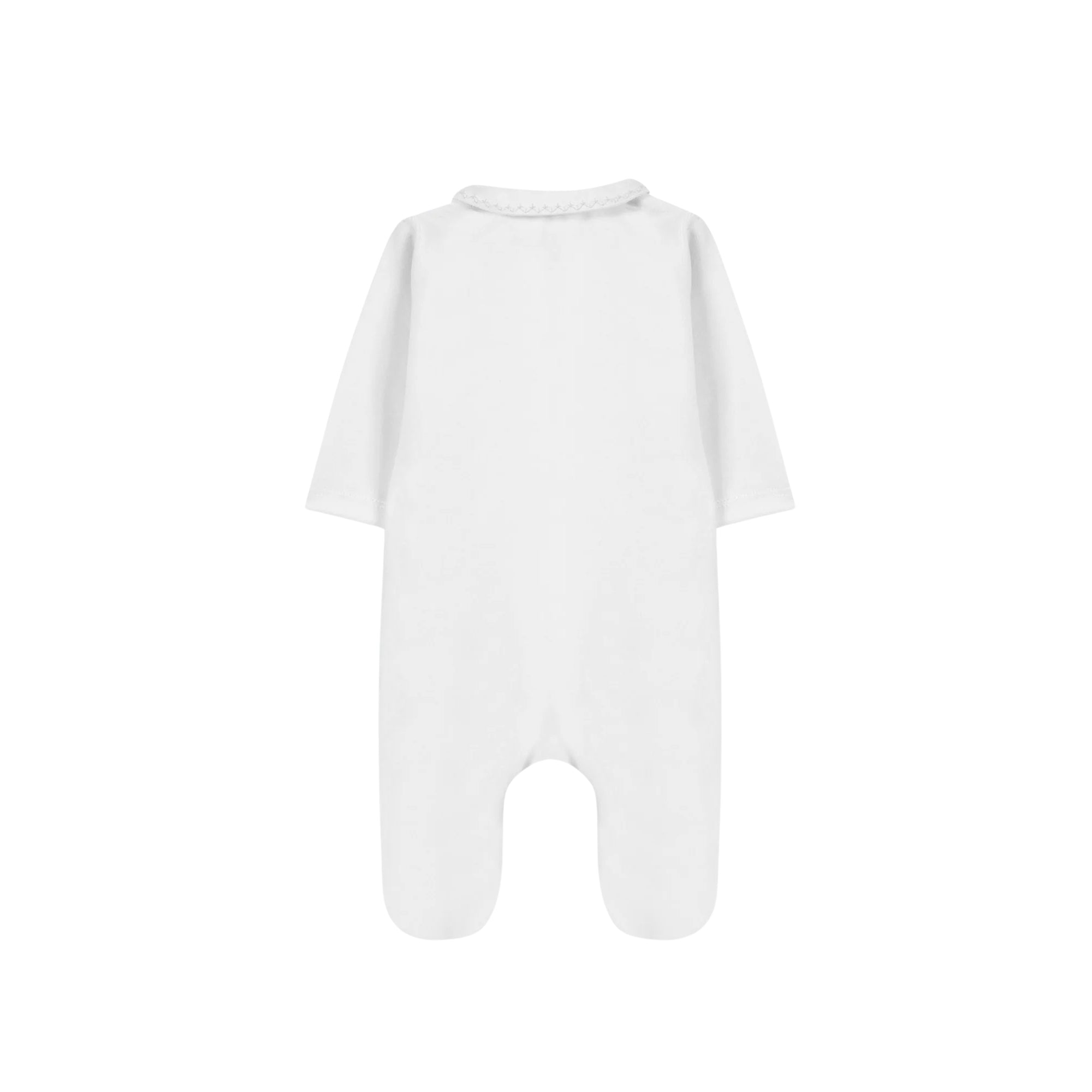 Collared Romper | White