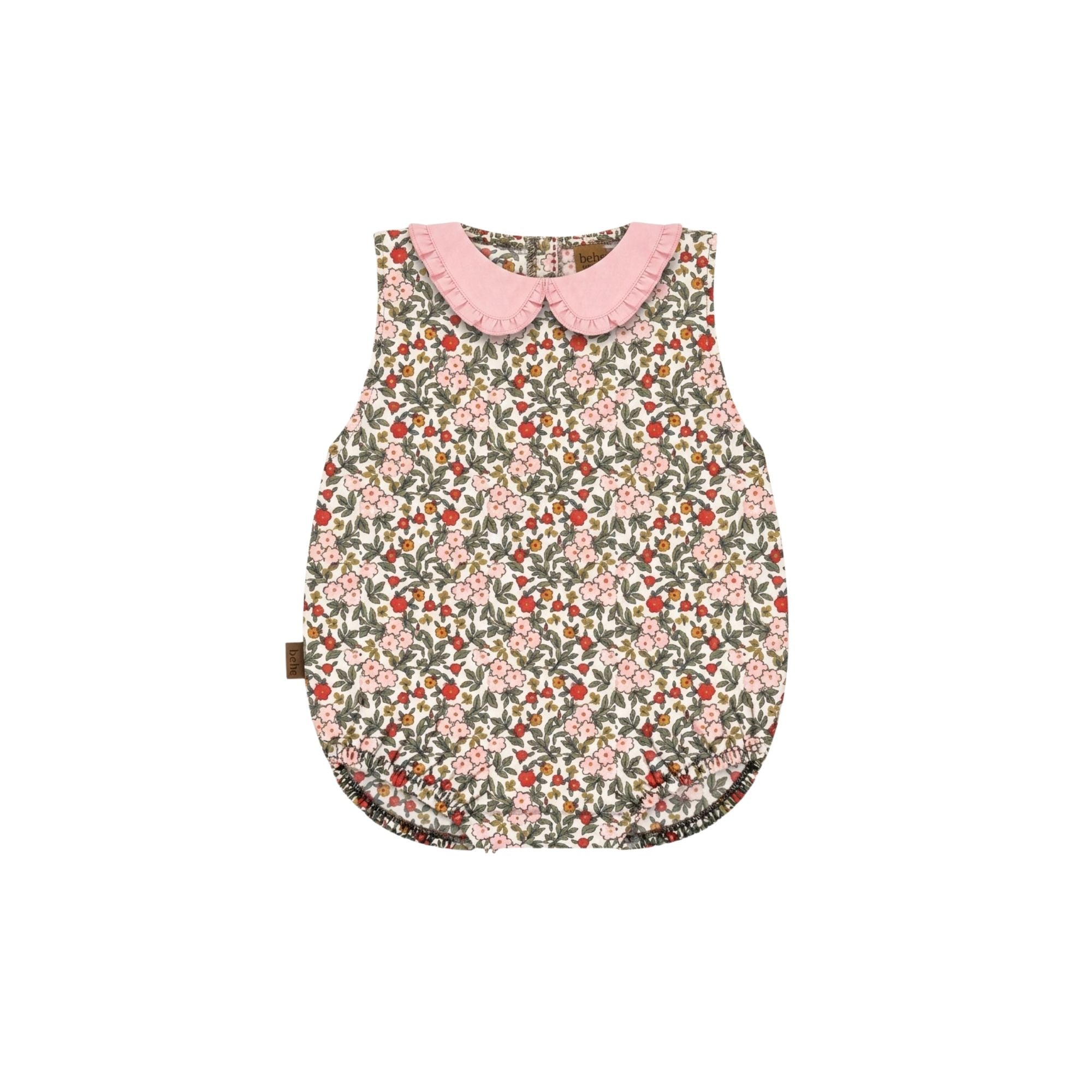 Floral Romper | Pink & Green