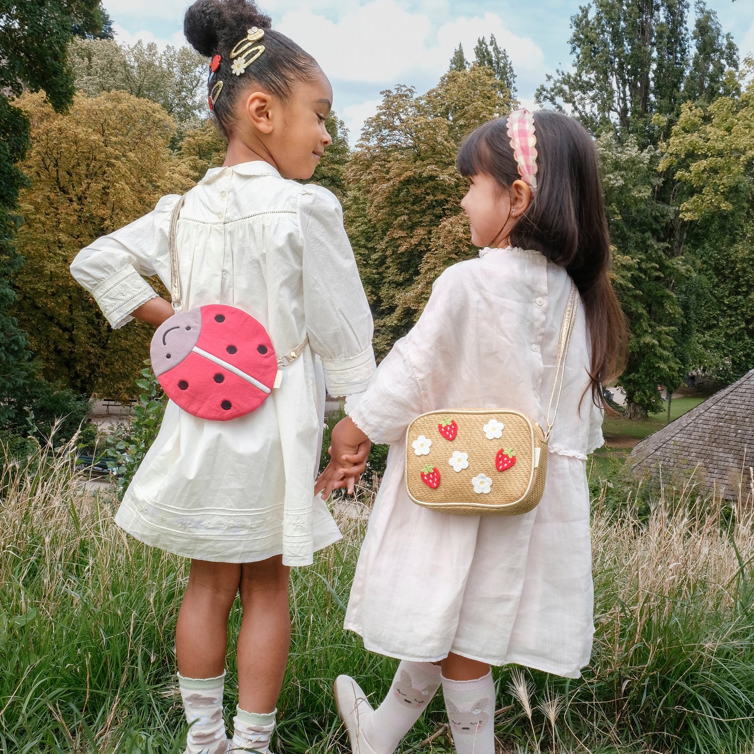 Strawberry Fields Raffia Bag