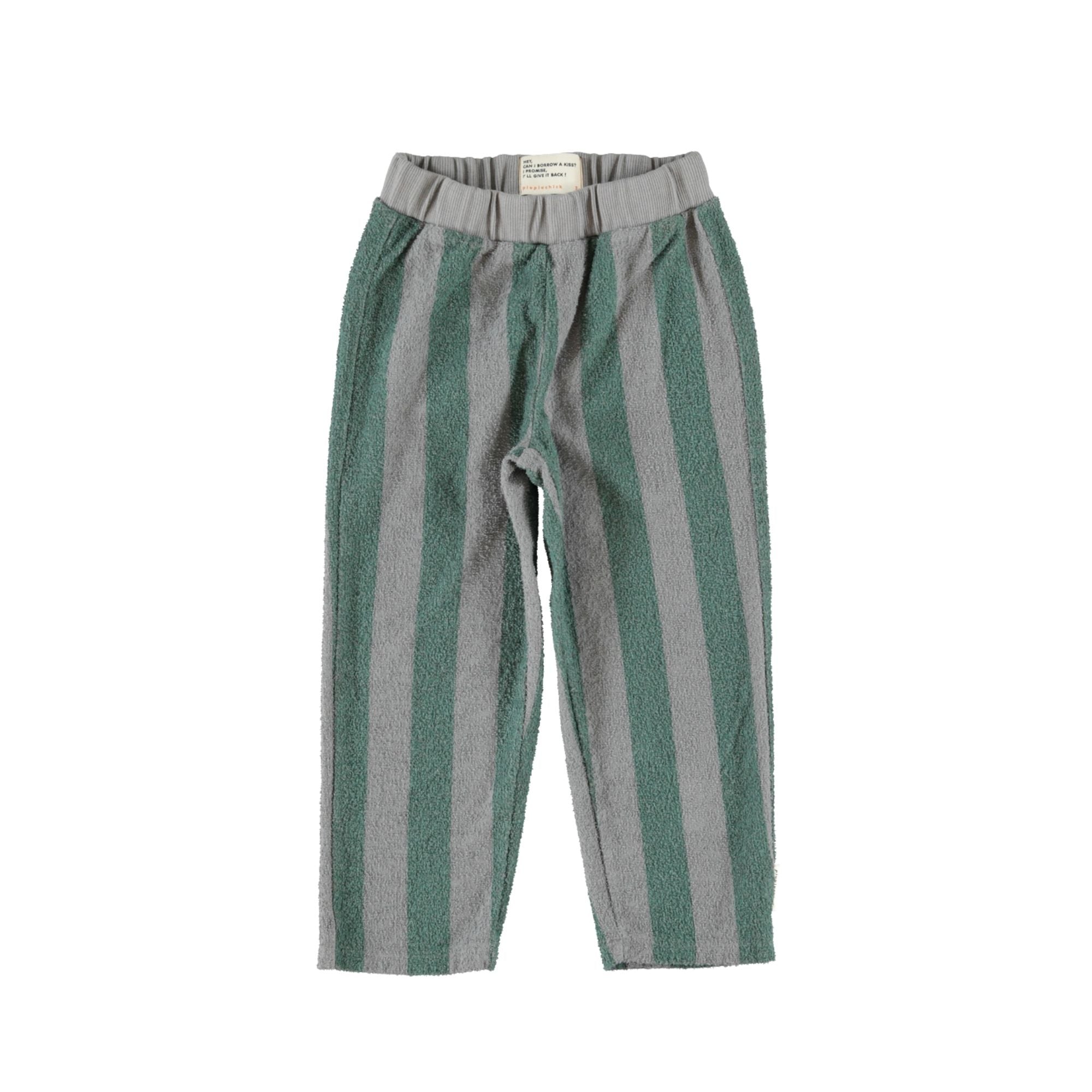 Sweatshirt Set | Grey & Green Stripes