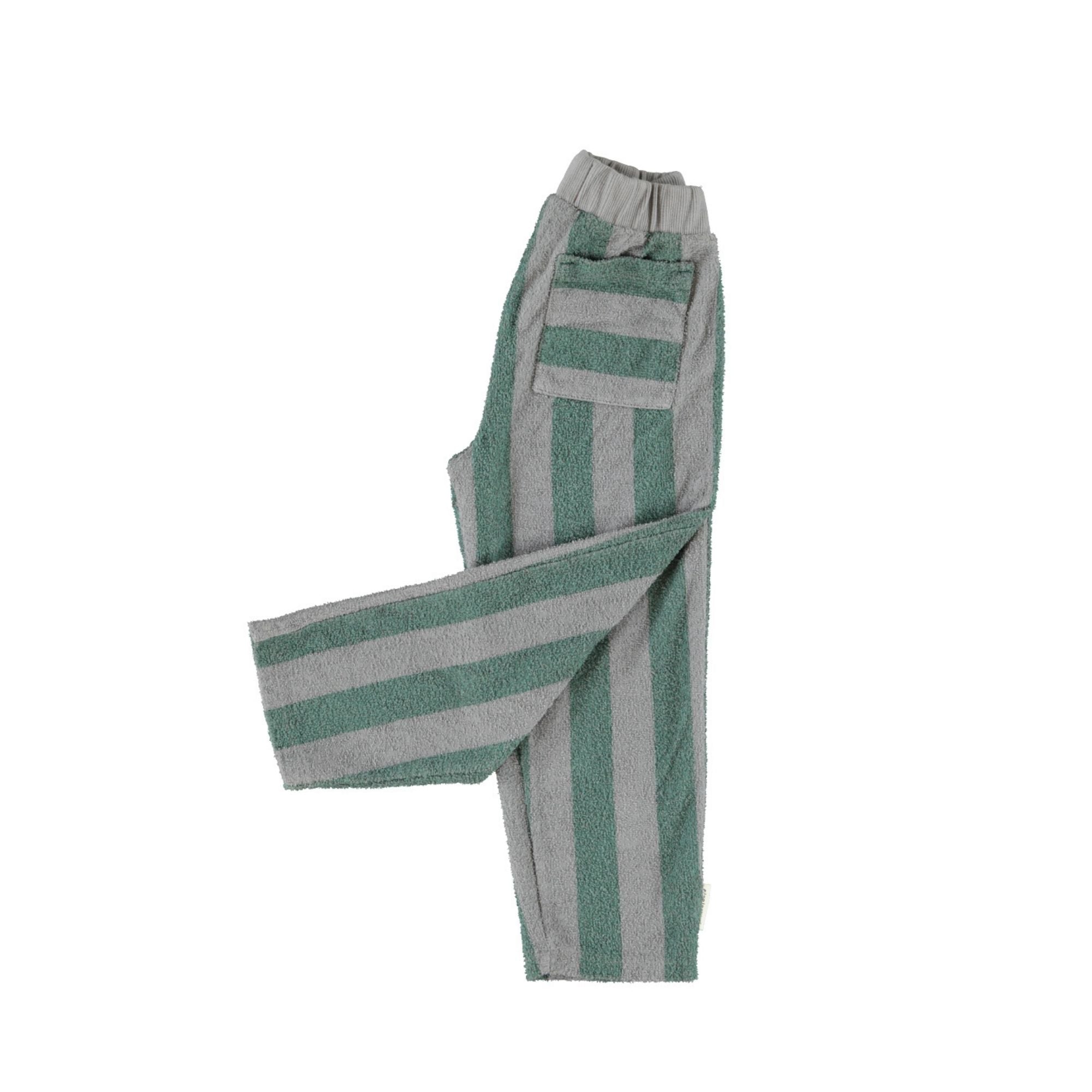 Sweatshirt Set | Grey & Green Stripes