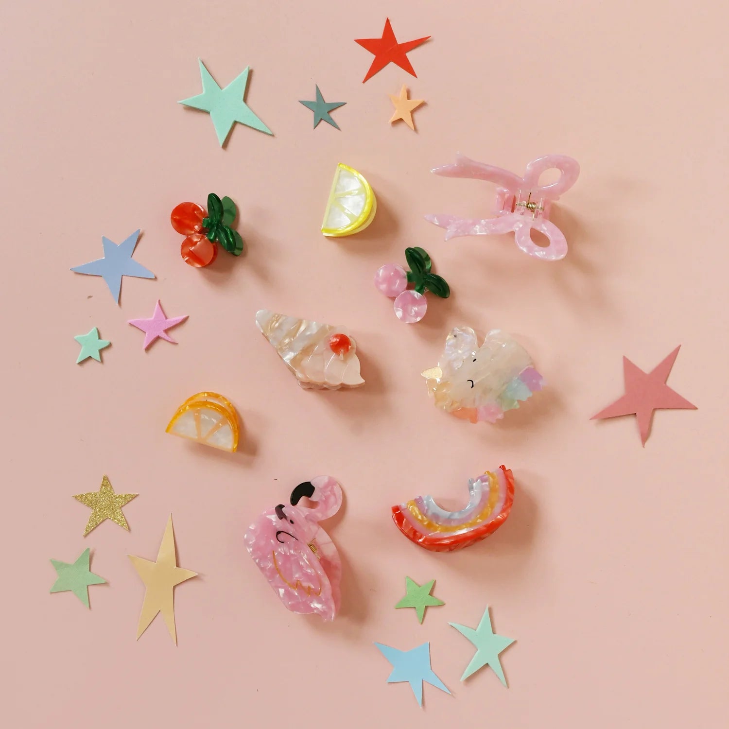 Citrus Slice Claw Clips 2 Pack
