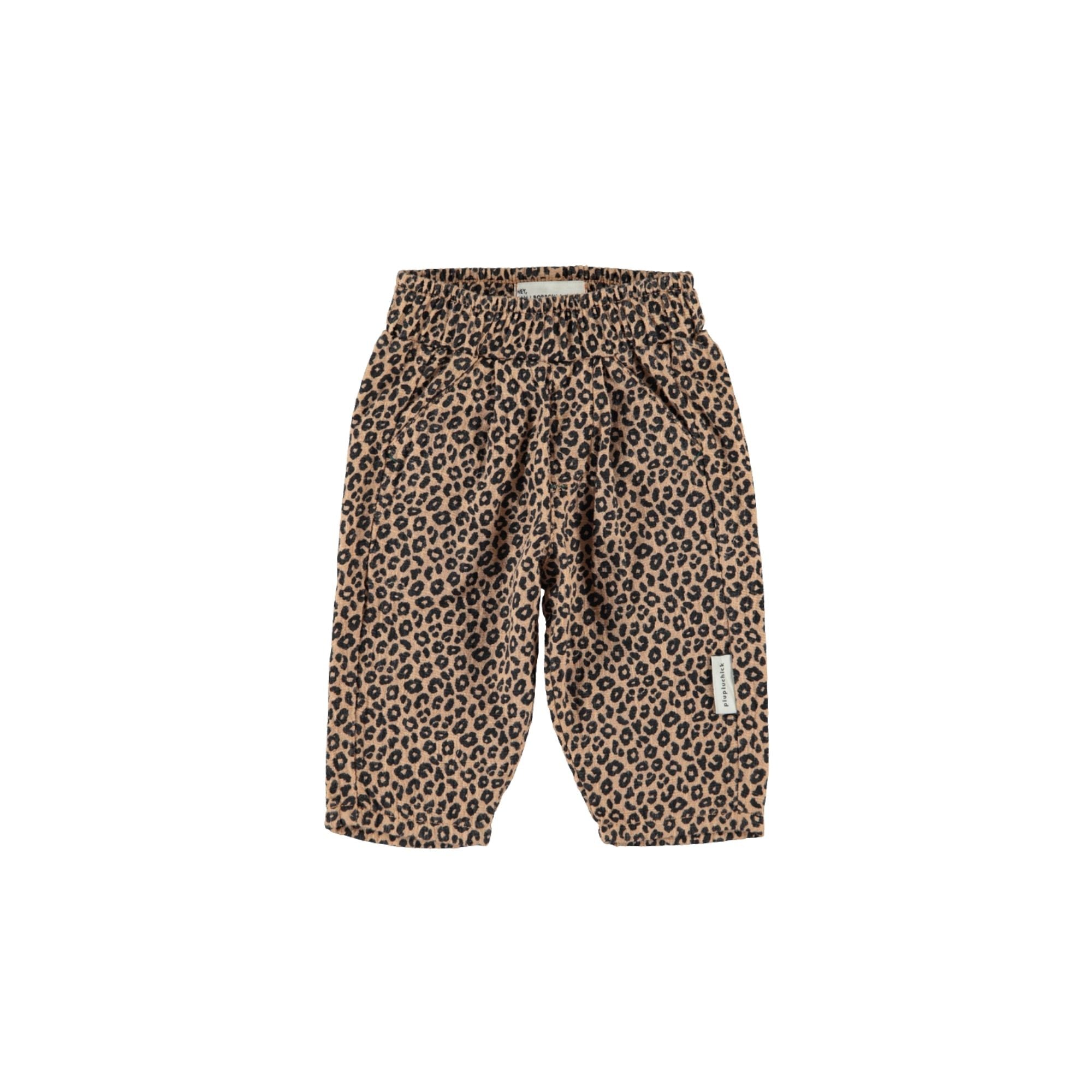 Unisex Trousers | Brown with Animal Print