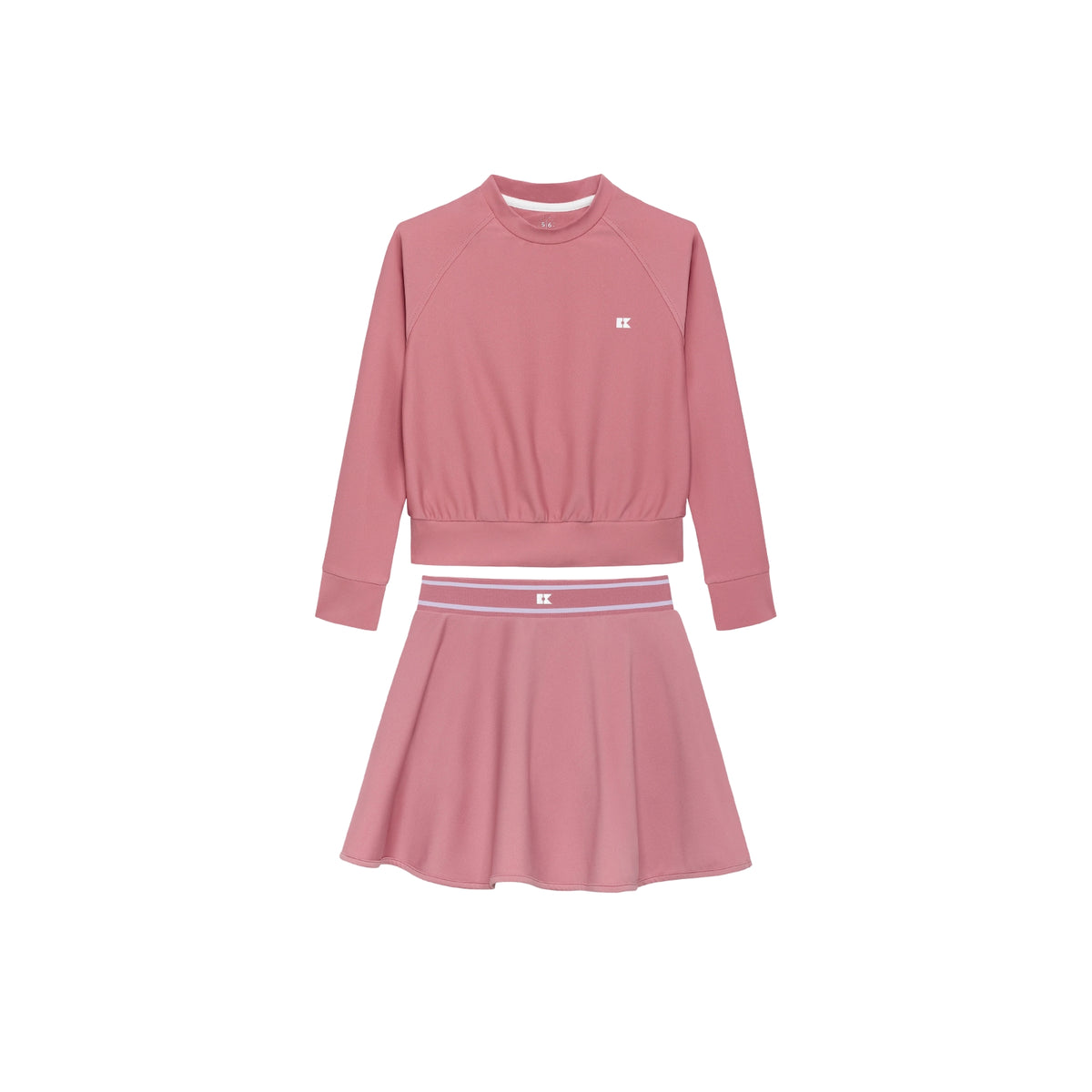 Crewneck Skort Set | Dusty Pink