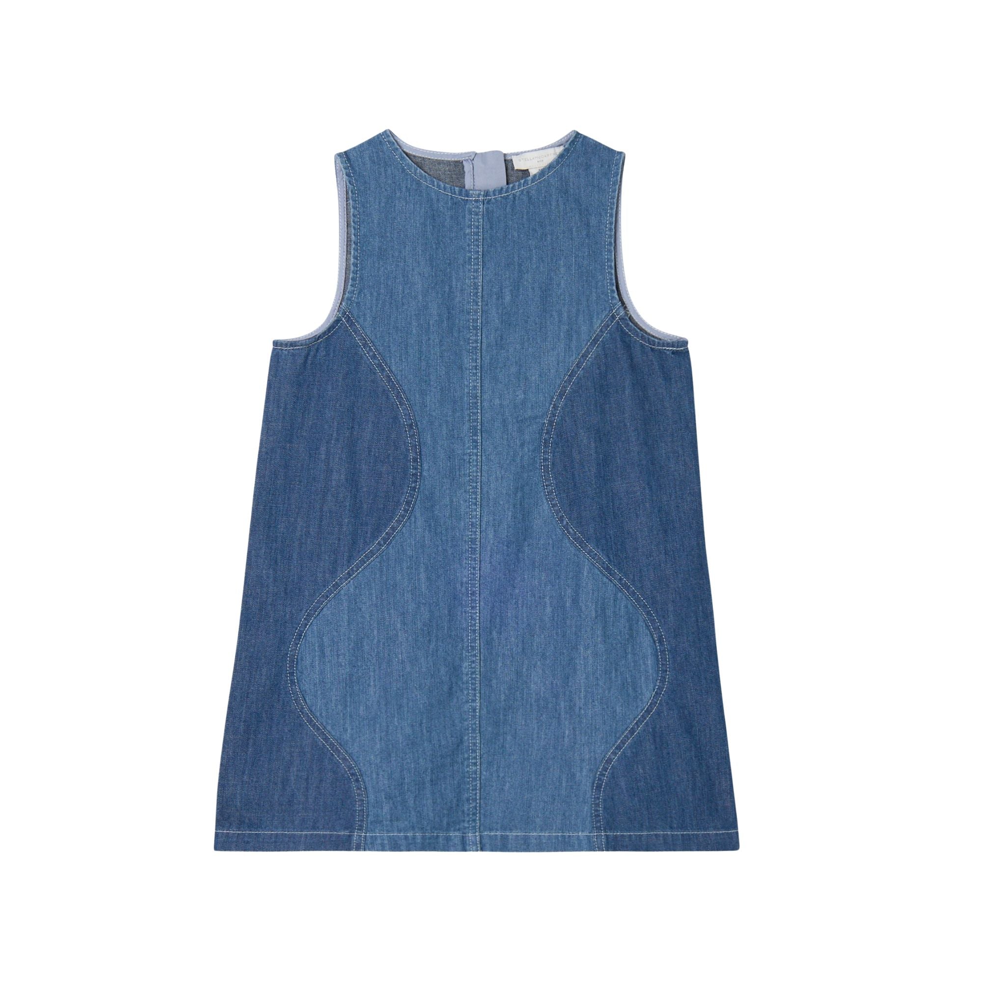 Sleeveless Denim Dress | Blue