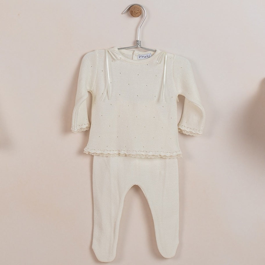 Pointelle Knit Set | Ivory