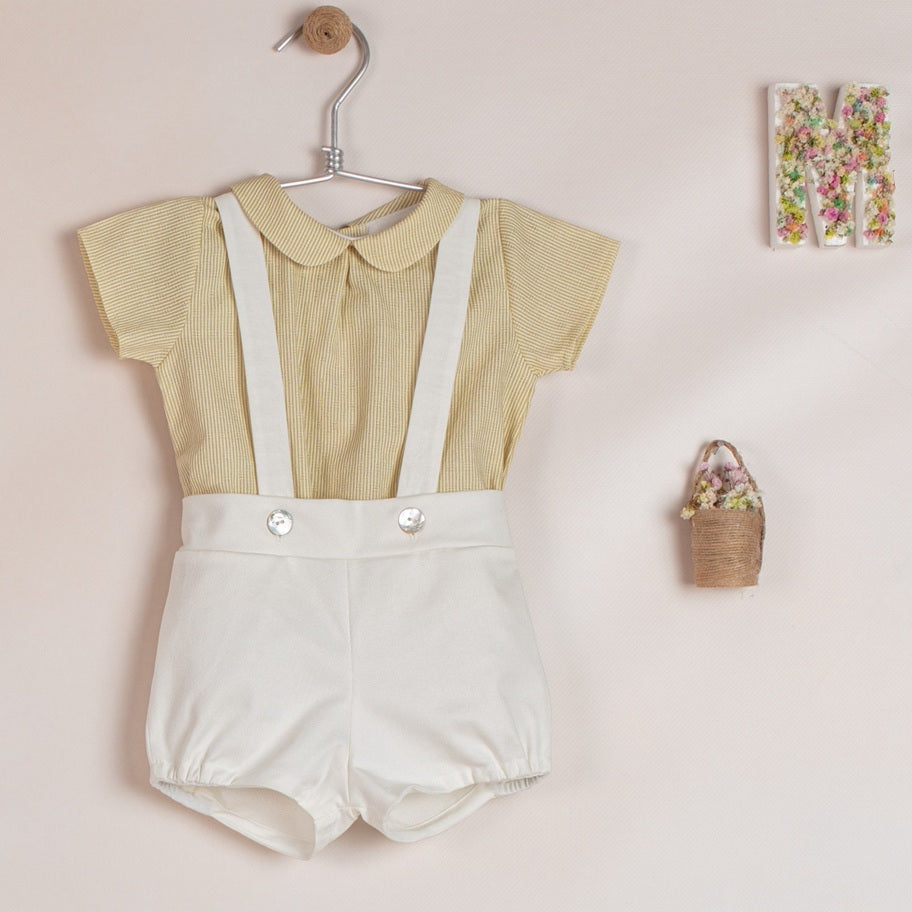 Peter Pan Short Set | Yellow