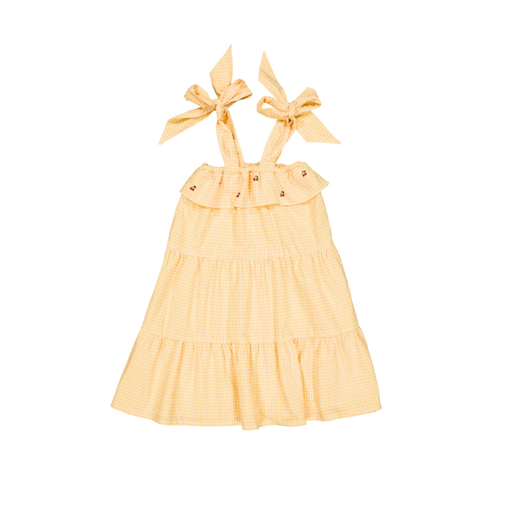 Olga Dress | Yellow Gingham