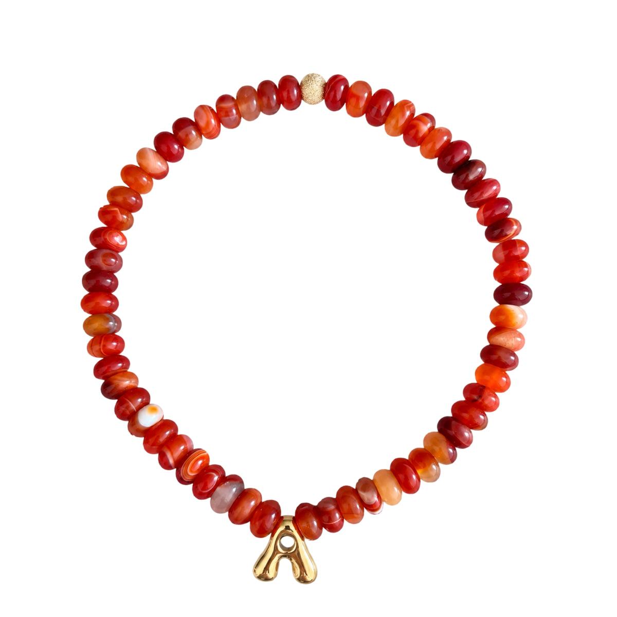Initial Necklace | Terracotta Glow
