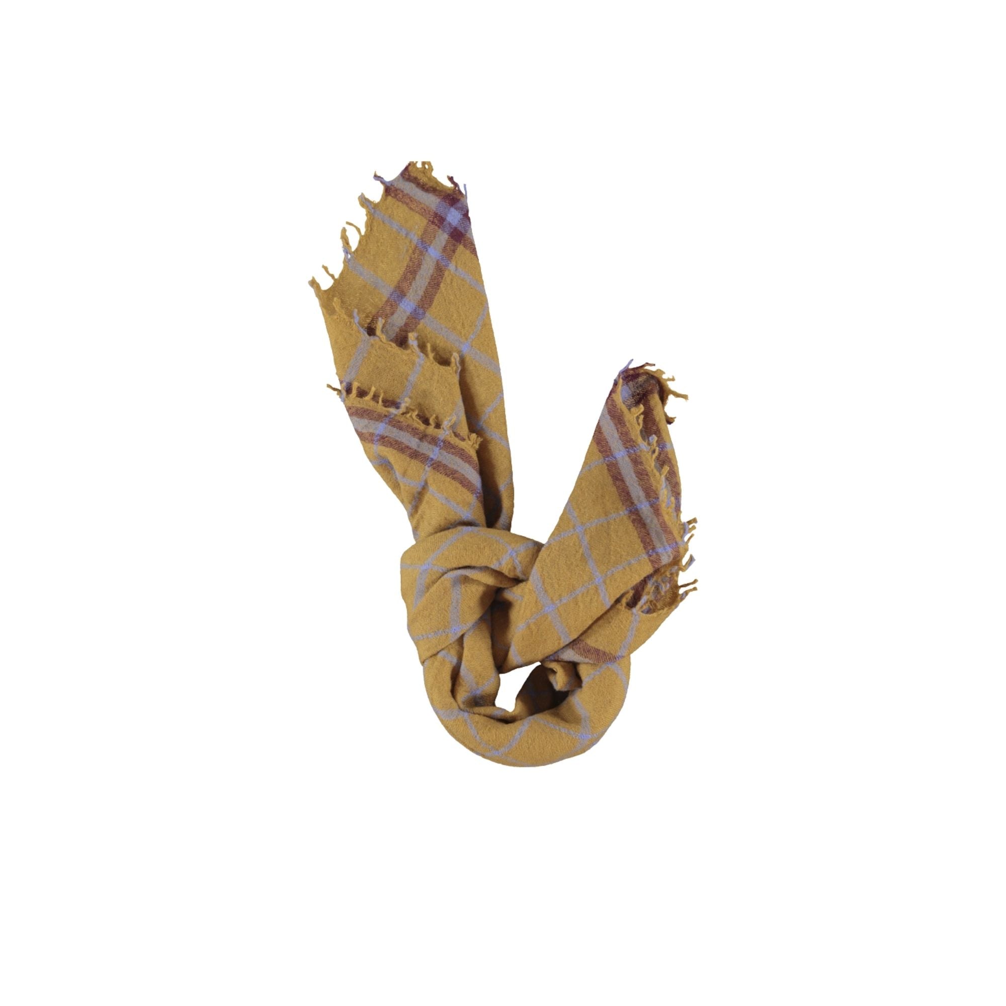Scarf | Camel Checkered