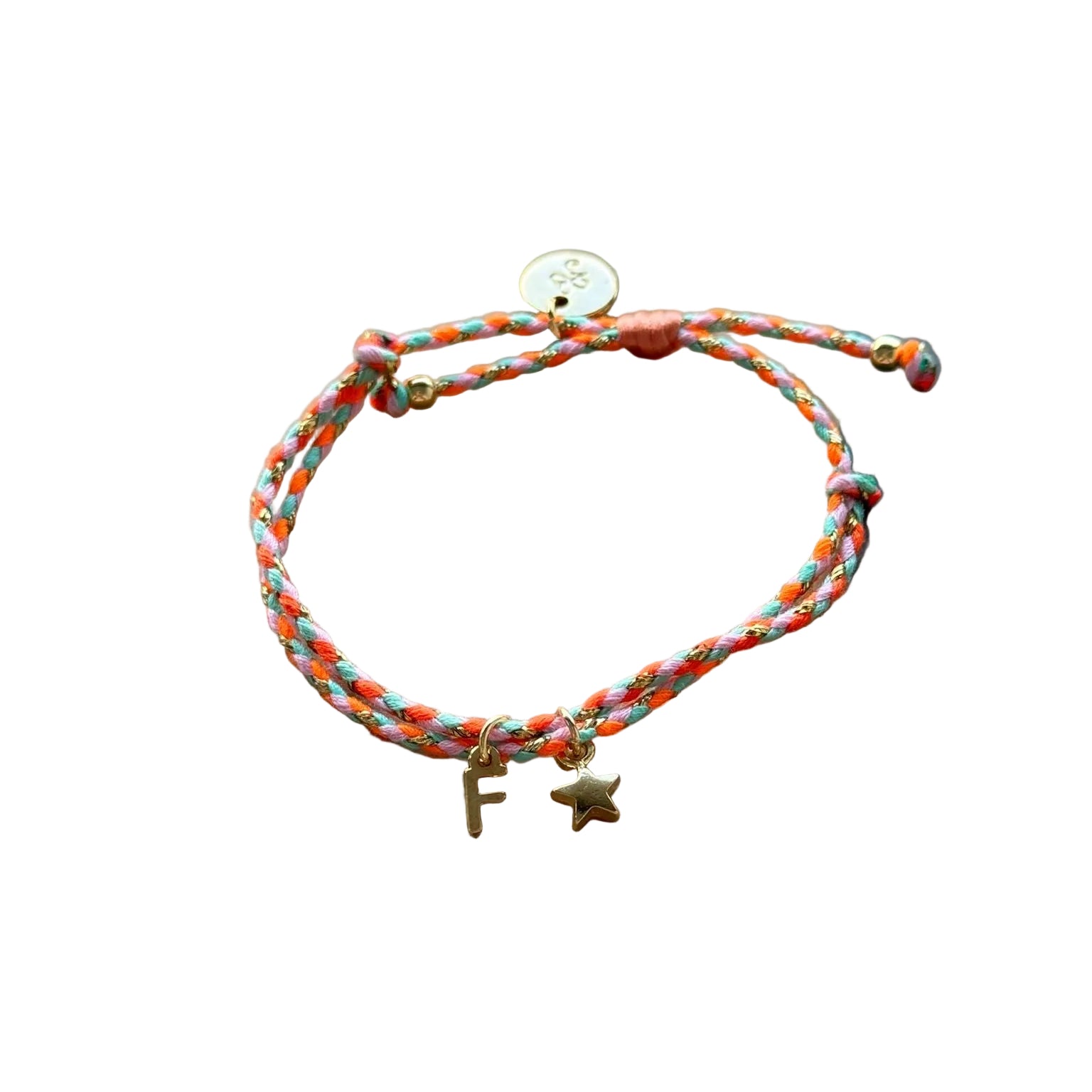 Braided Bracelets | Initial + Charm