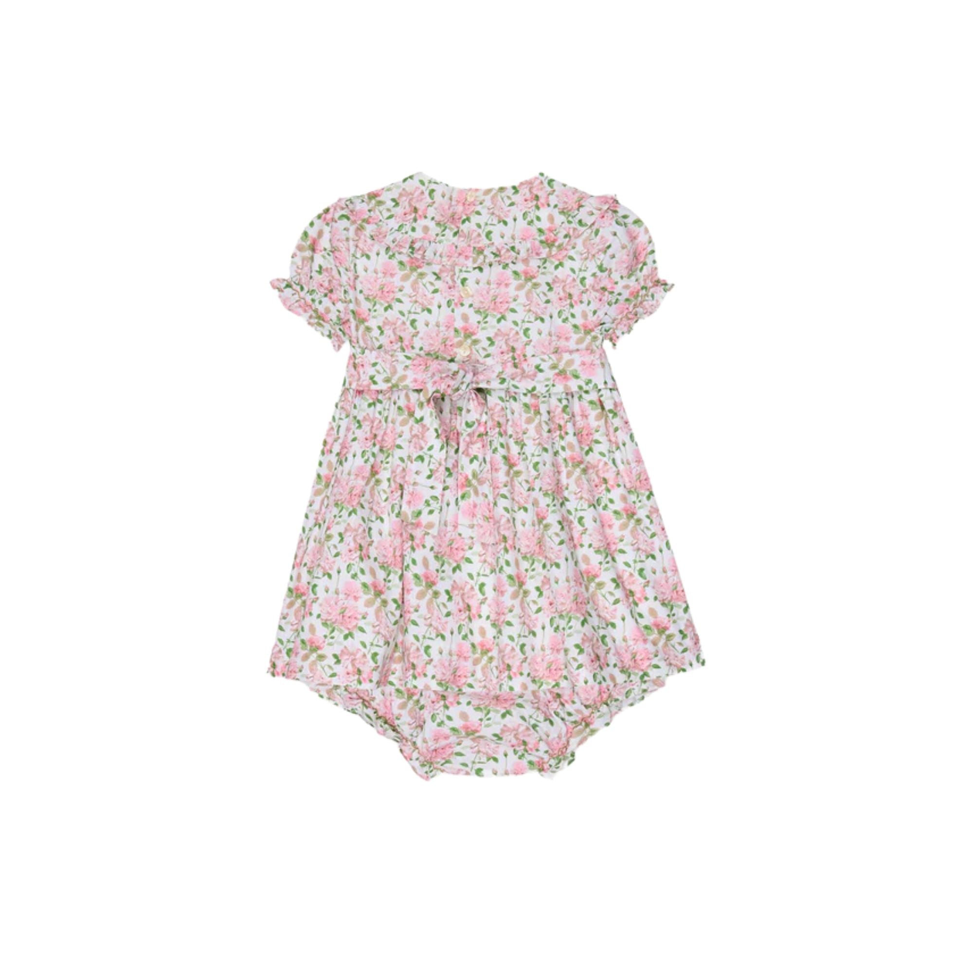 Silvana Hand-Smocked Set | Ivory Floral