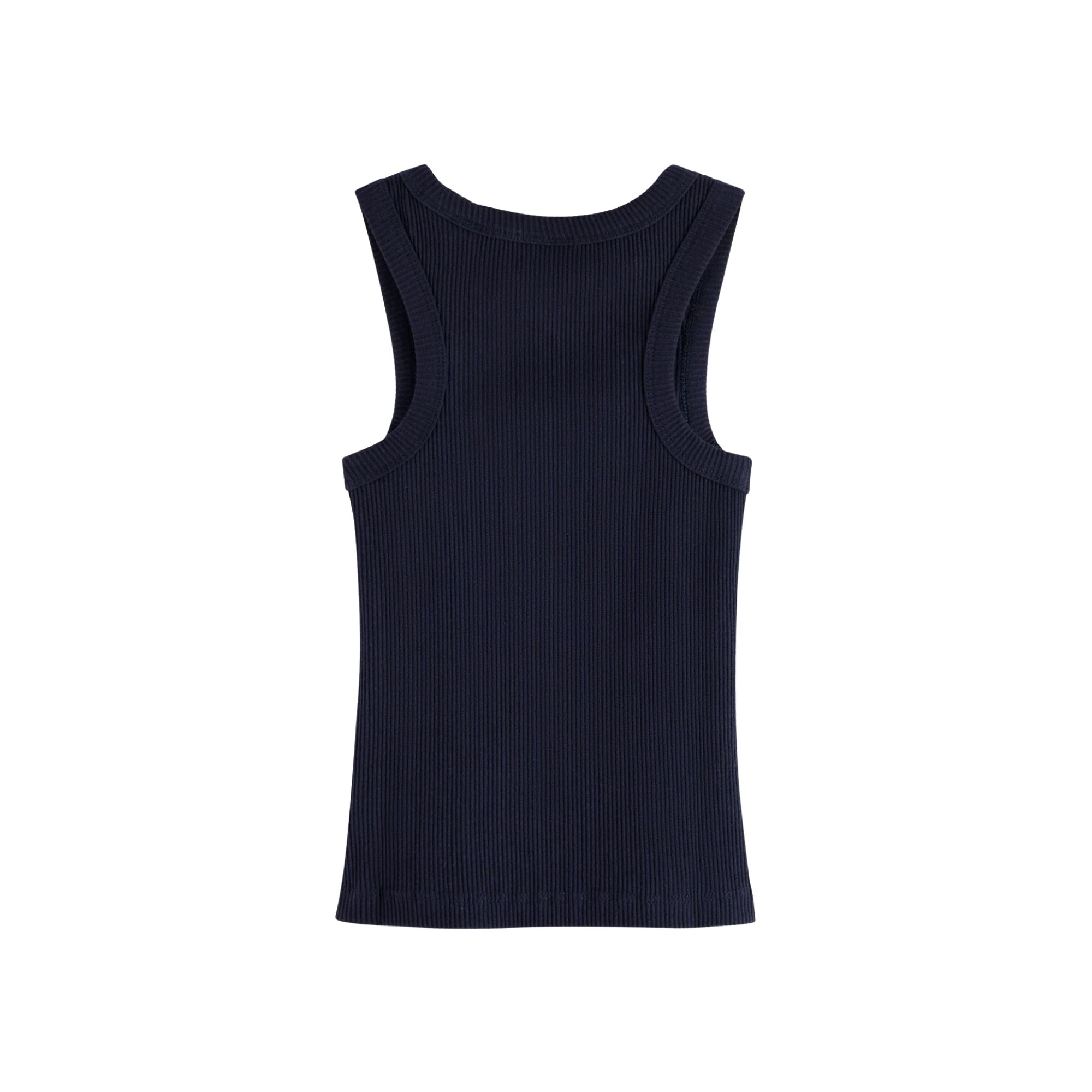 Ribbed Slim Tank Top | Sky Captain