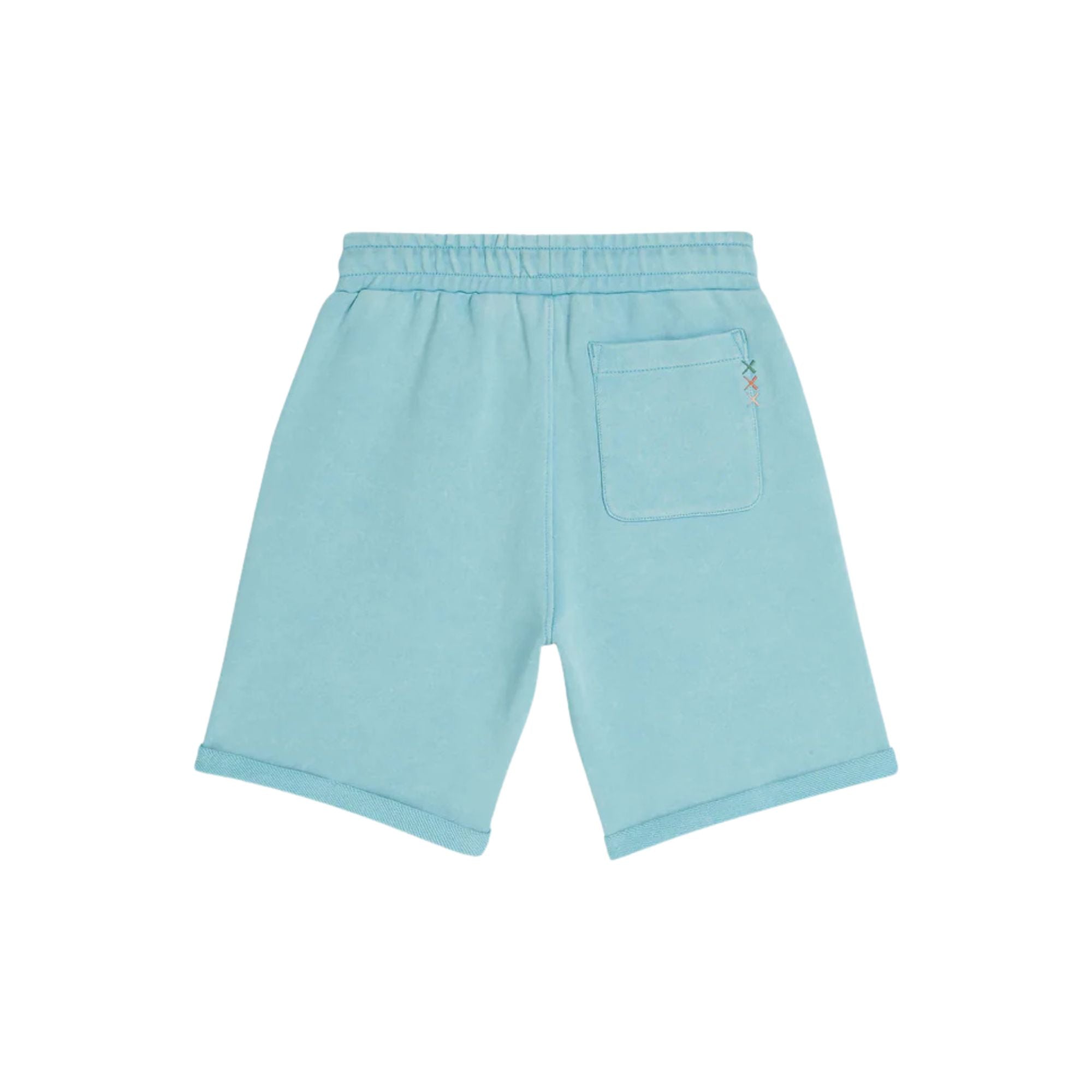 Artwork Relaxed Washed Sweatshorts | Milky Blue