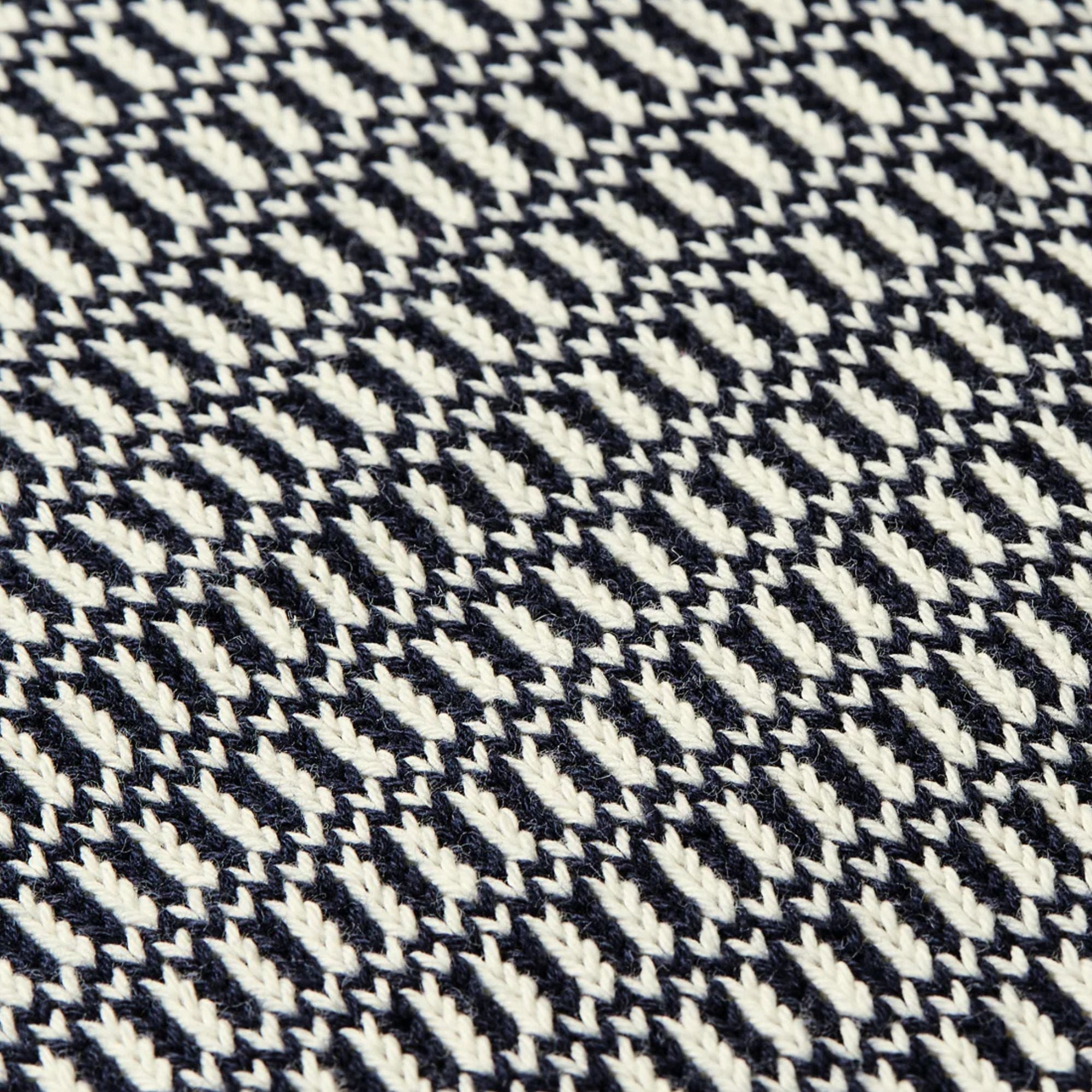 Relaxed Knitted Polo | Carbon Stripe