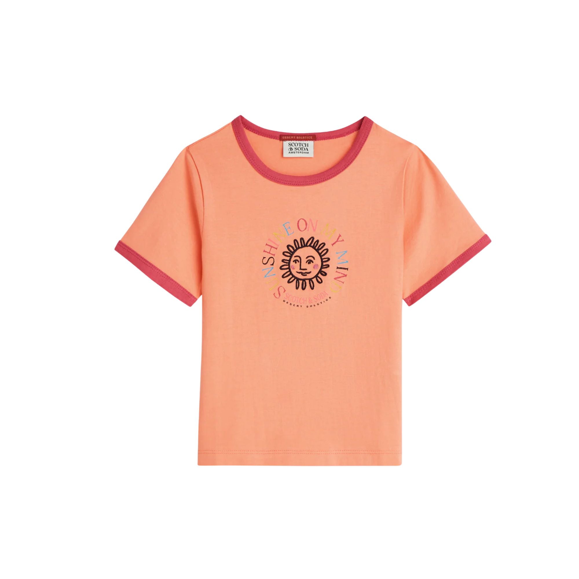 Artwork Ringer T-shirt | Papaya Punch