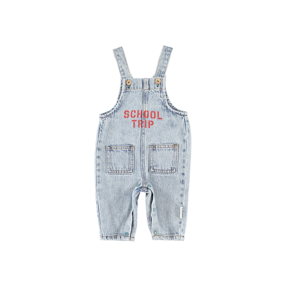 Dungarees | Fadded Light Blue Denim