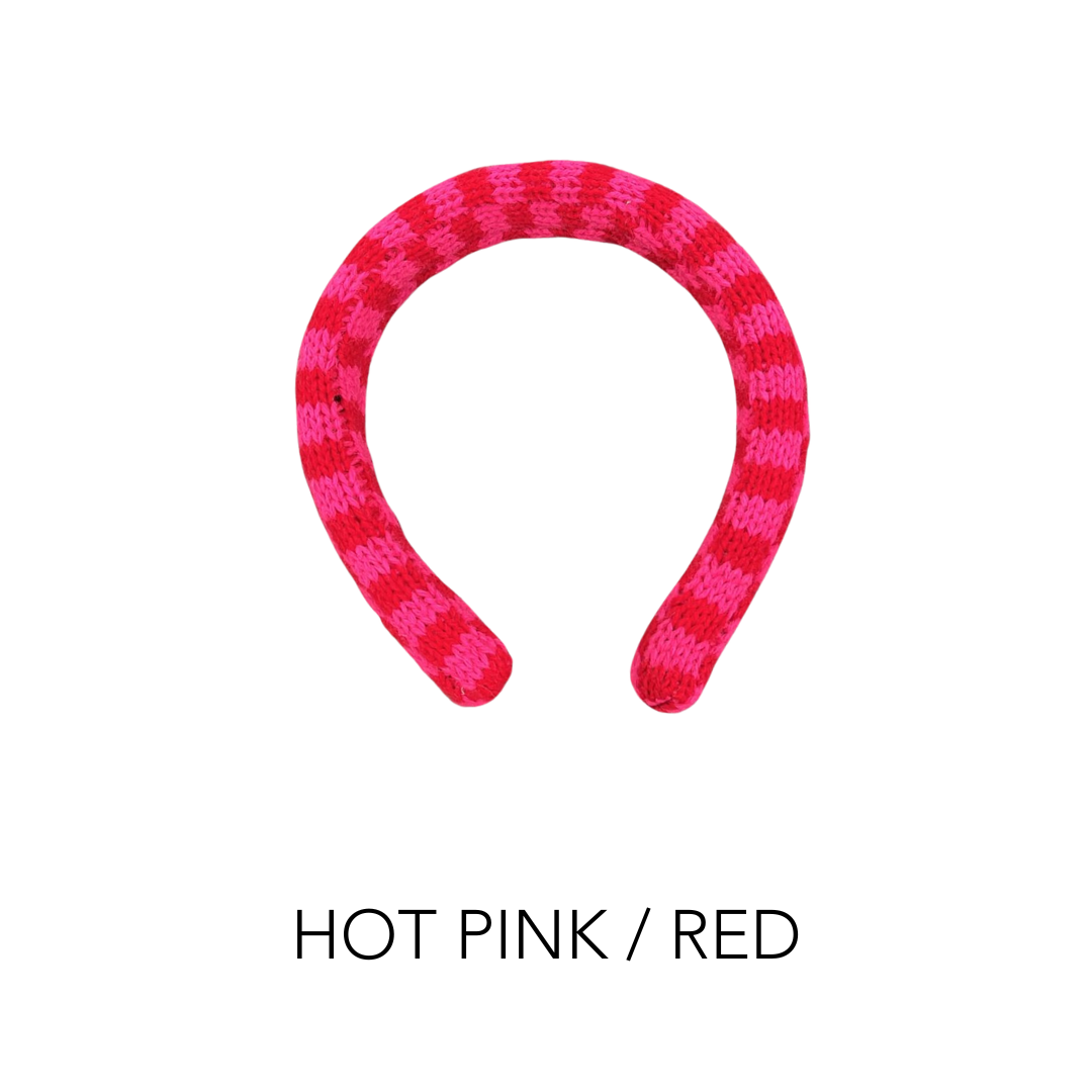 Knit Headband | Checkered