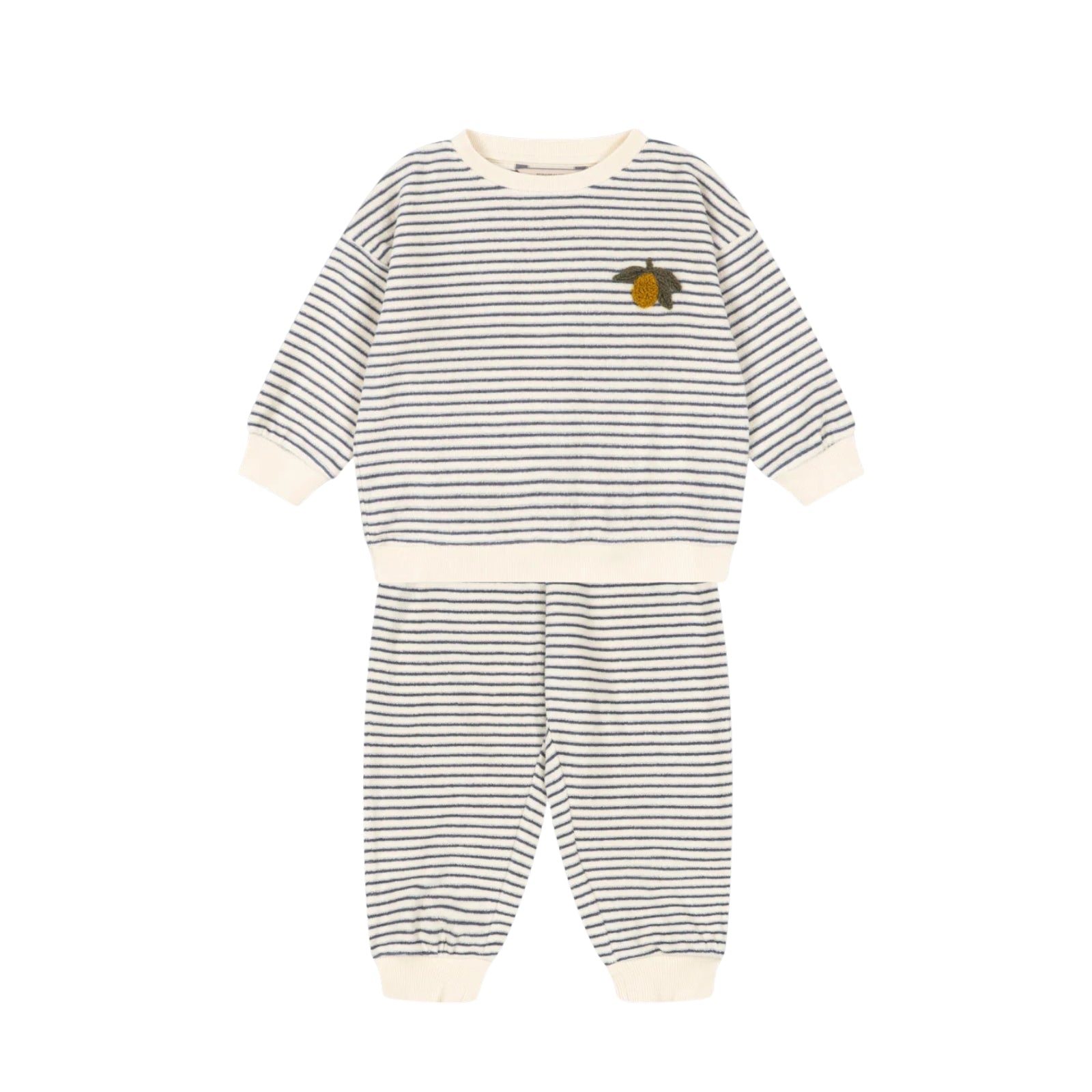 Itty Sweat Set | Flint Stripe