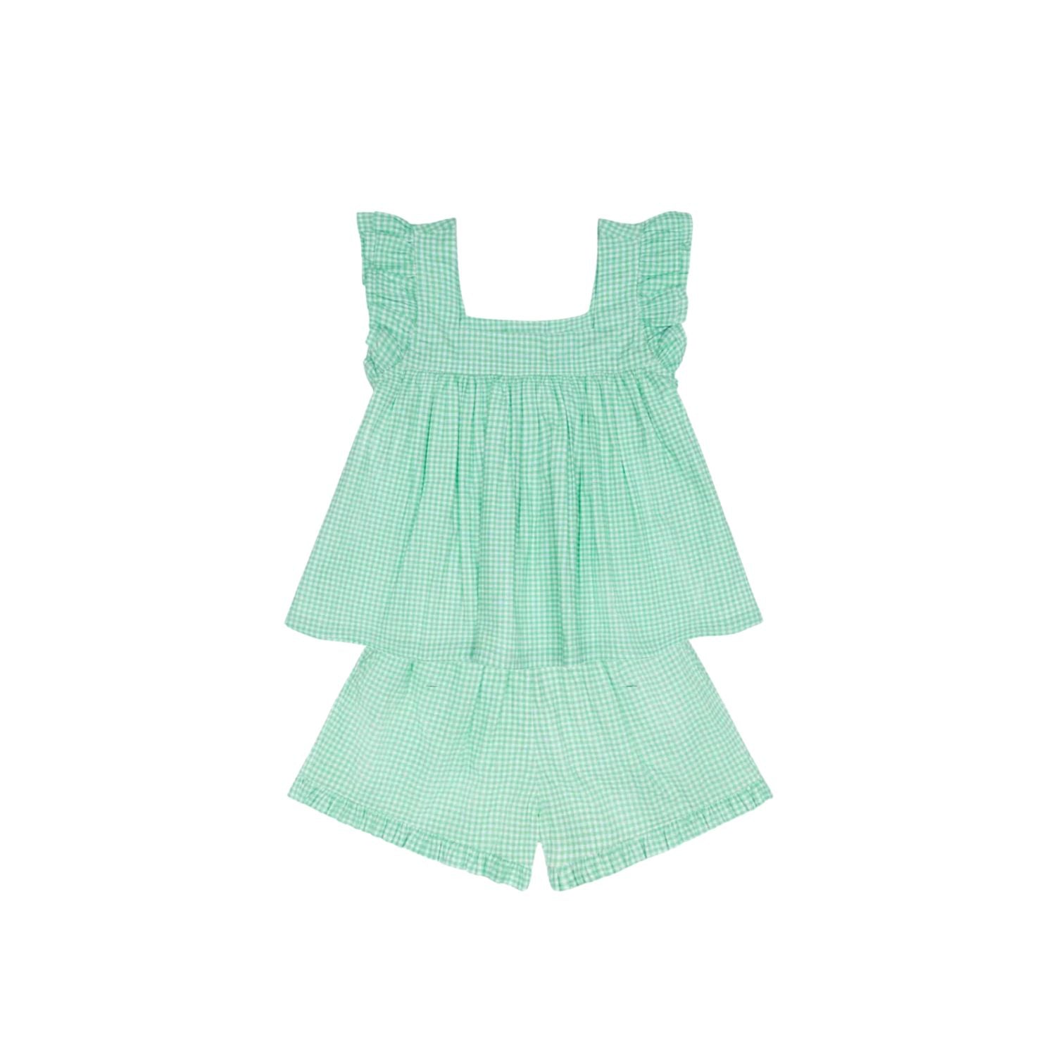 Ruffle Set | Gustavia Gingham