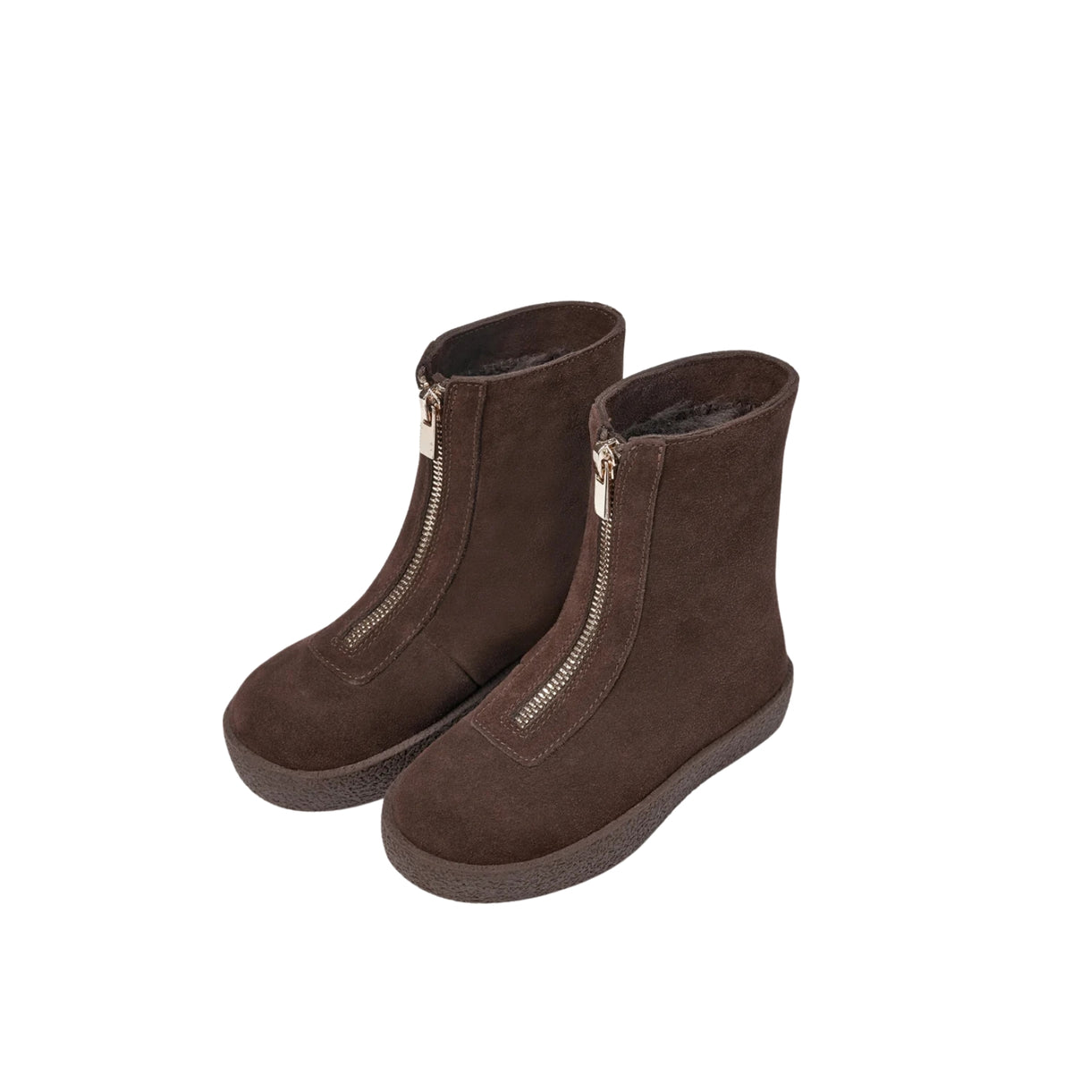 Leah Suede High Boots | Chocolate