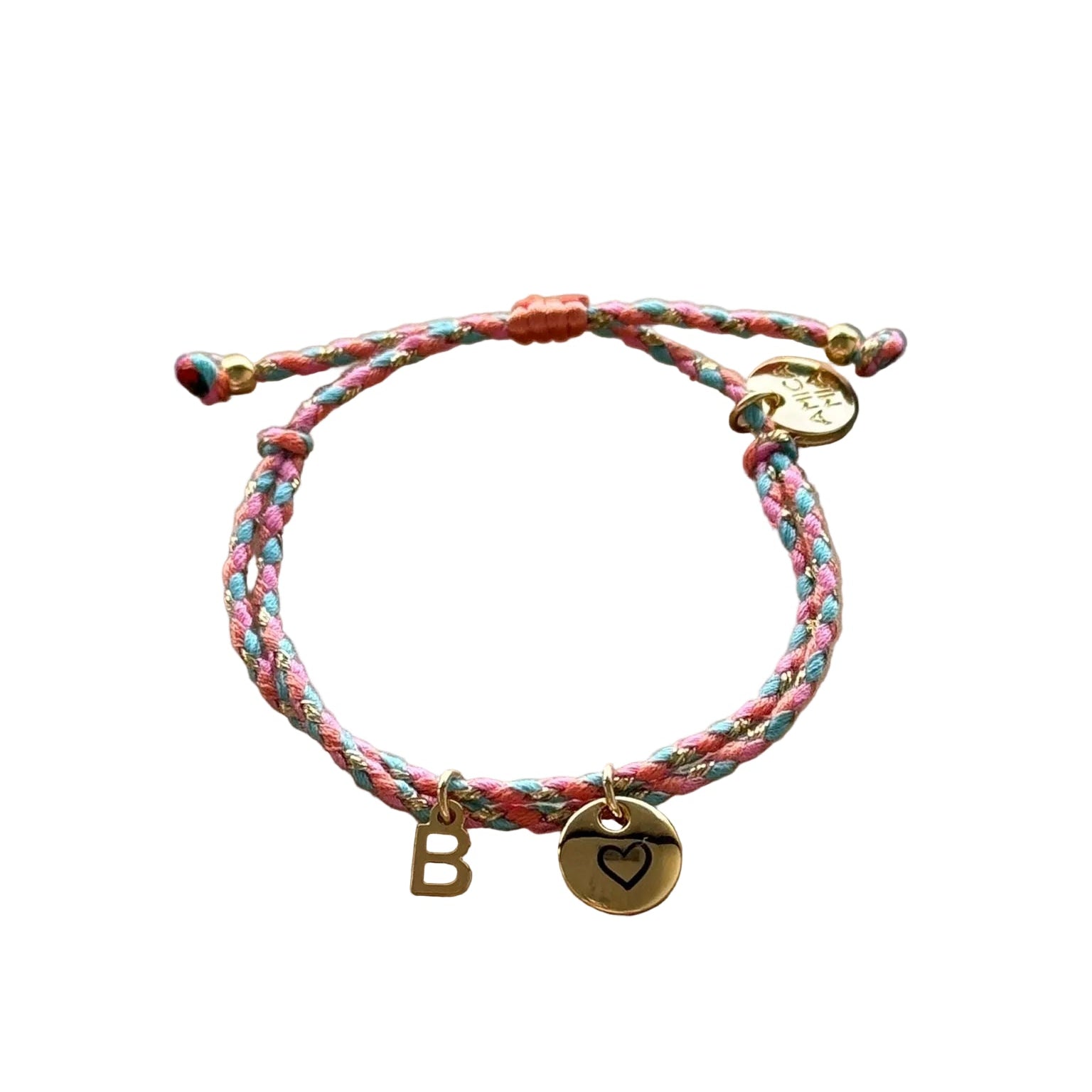 Braided Bracelets | Initial + Charm