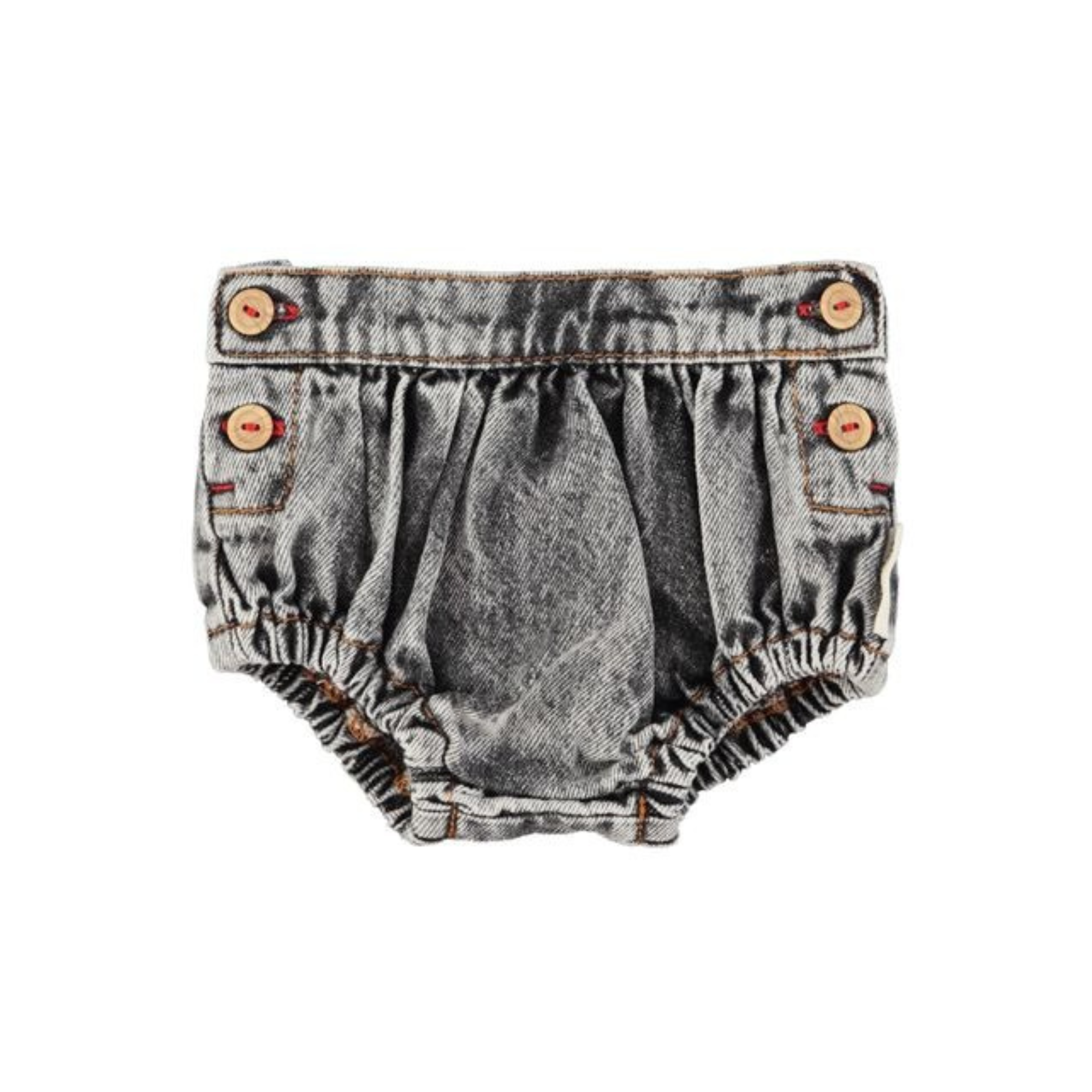 Baby Shorties | Washed Black Denim