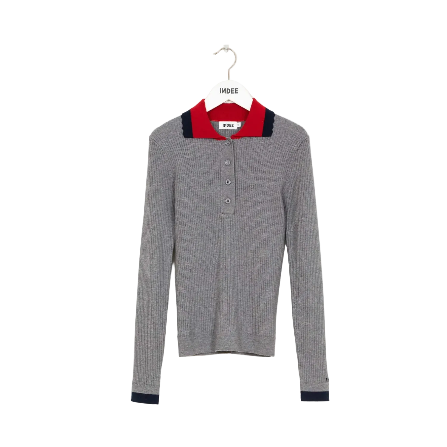 Today Polo Pullover | Grey Melange