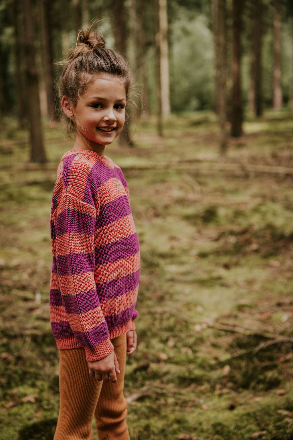 Stripes Knitted Sweater | Sorbet
