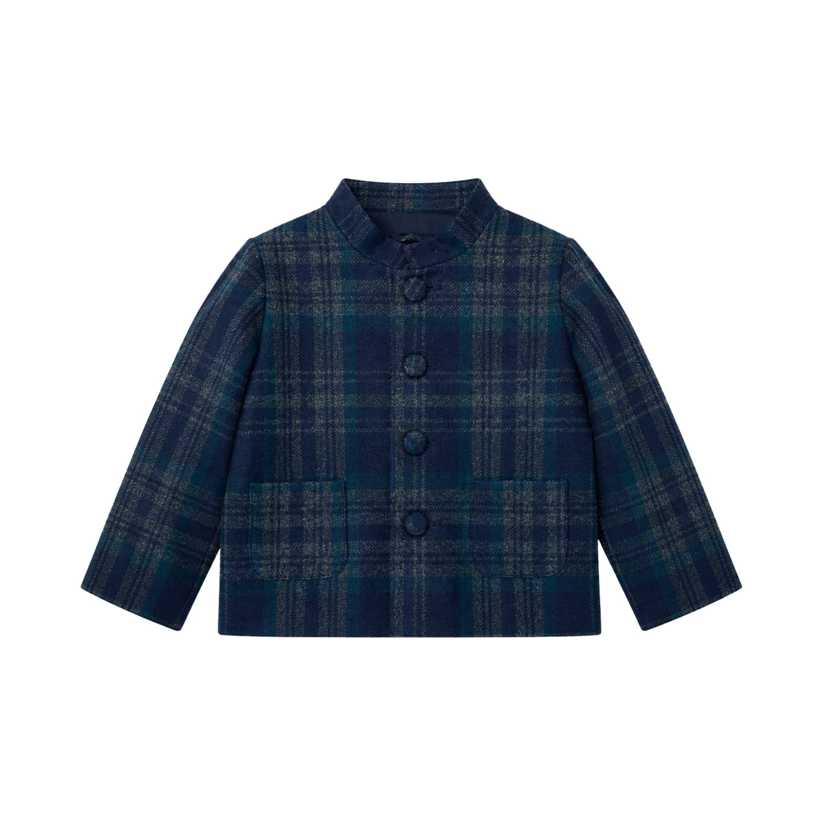 Manin Plaid Fannel Jacket | Blue Green